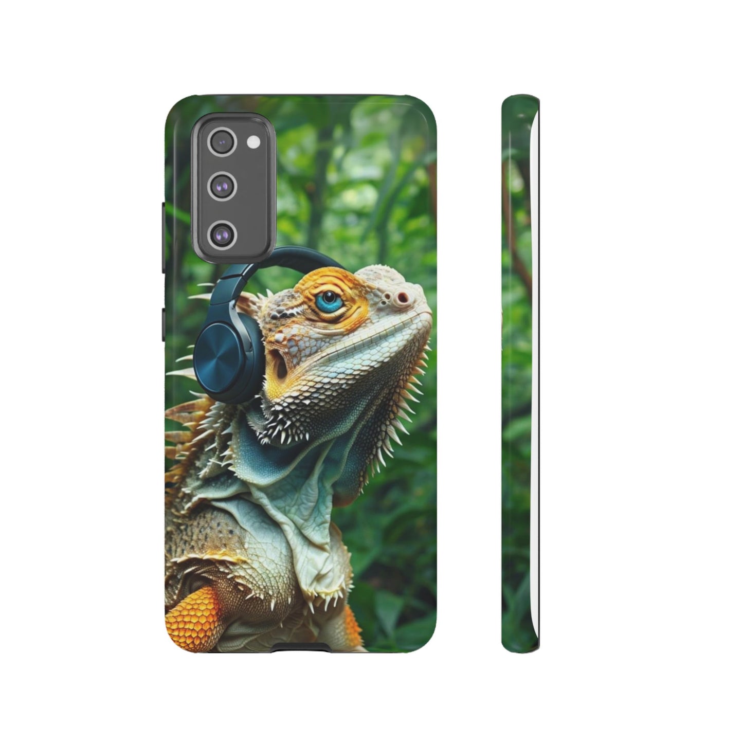 "Bearded Dragon - Jungle Beats" Mobile Phone Case