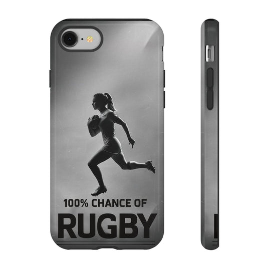 "Rain, Shine, Rugby" Mobile Phone Case