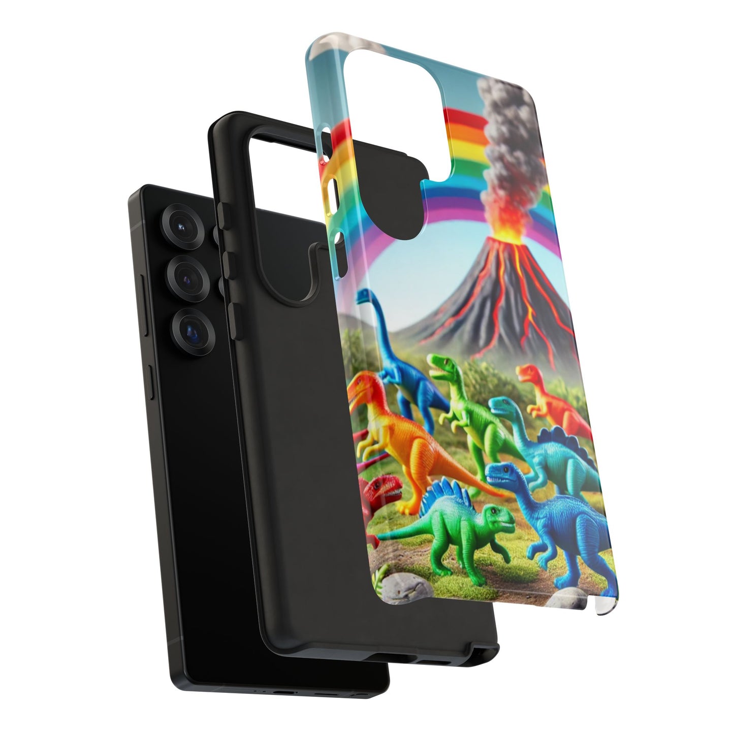 "Rainbow Dinosaurs" Mobile Phone Case