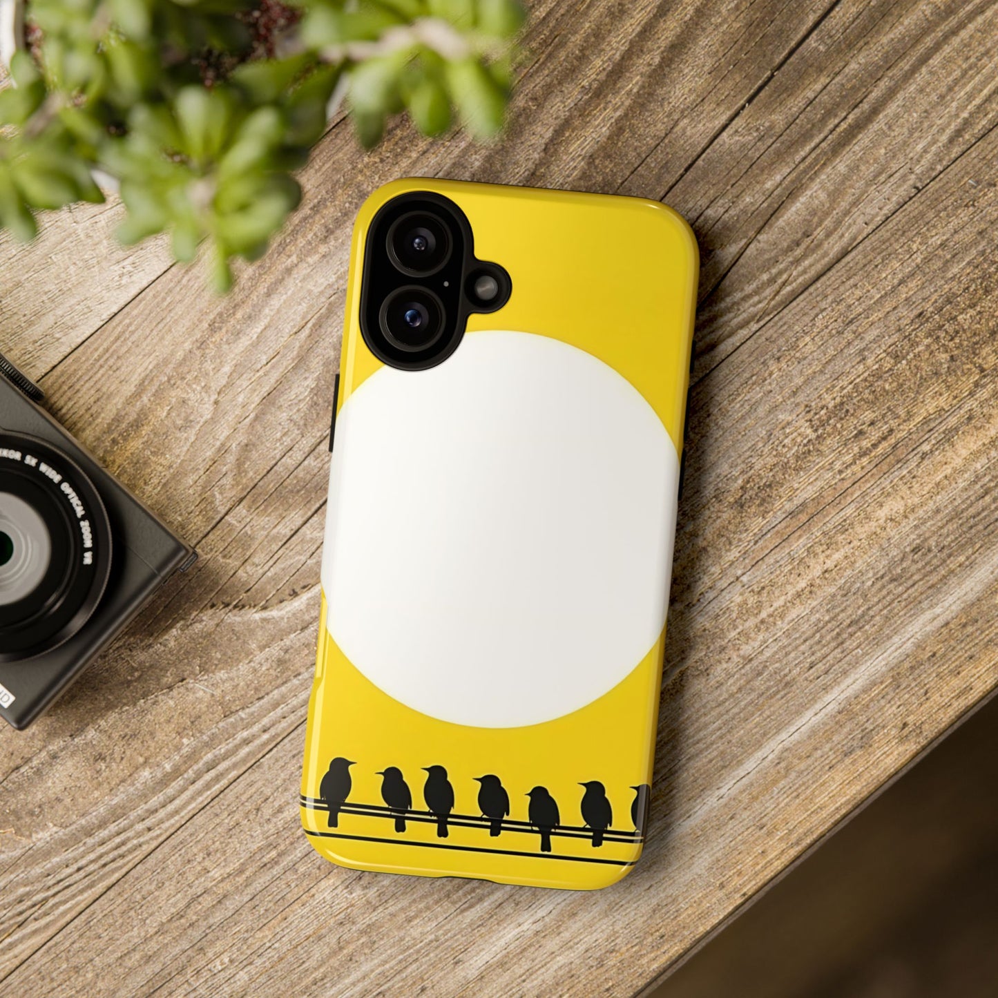"The Feathered Assembly - Yellow" Mobile Phone Case