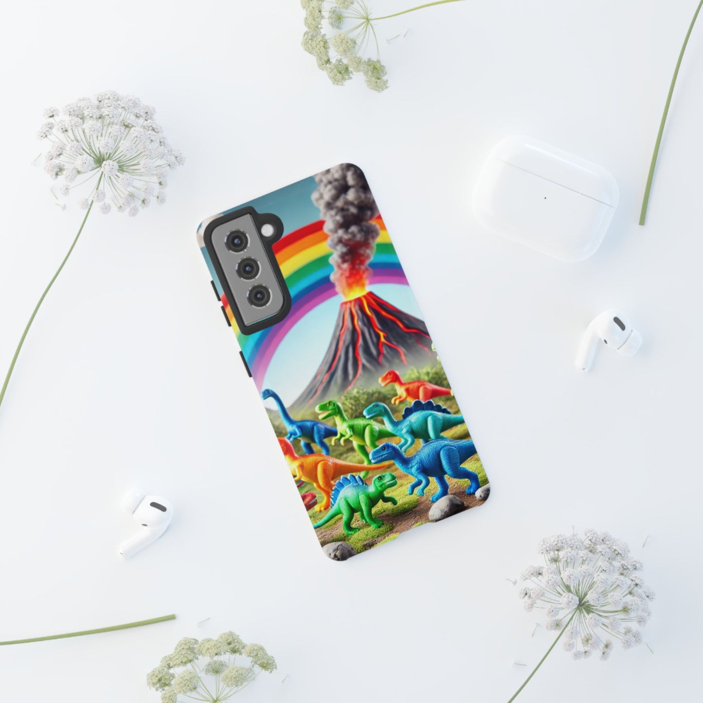 "Rainbow Dinosaurs" Mobile Phone Case