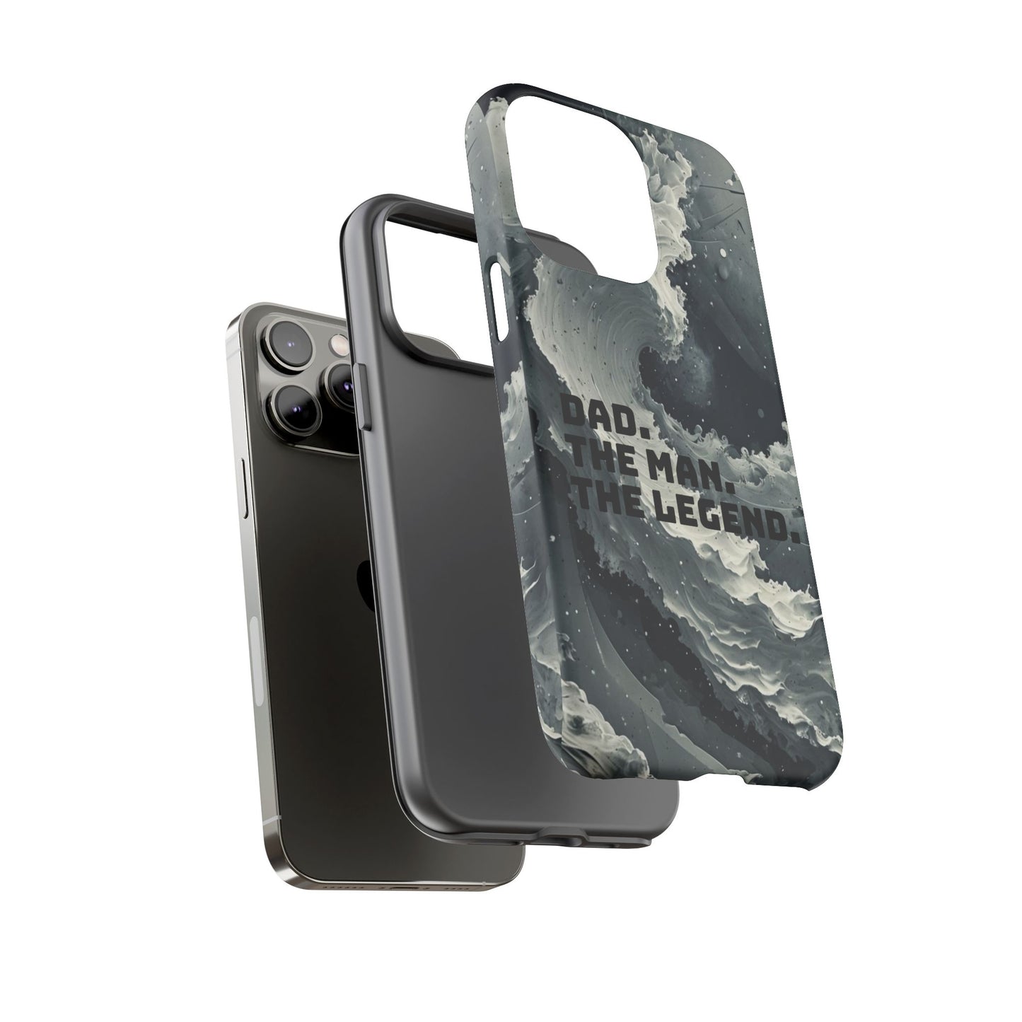"Dad. The Man. The Legend" Mobile Phone Case (grey)