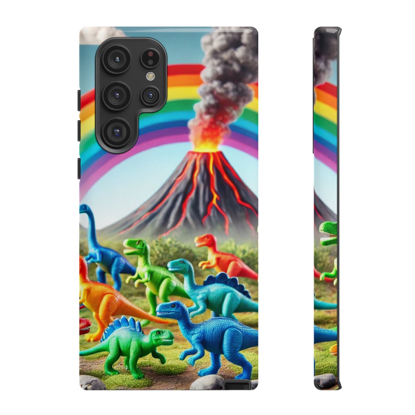"Rainbow Dinosaurs" Mobile Phone Case