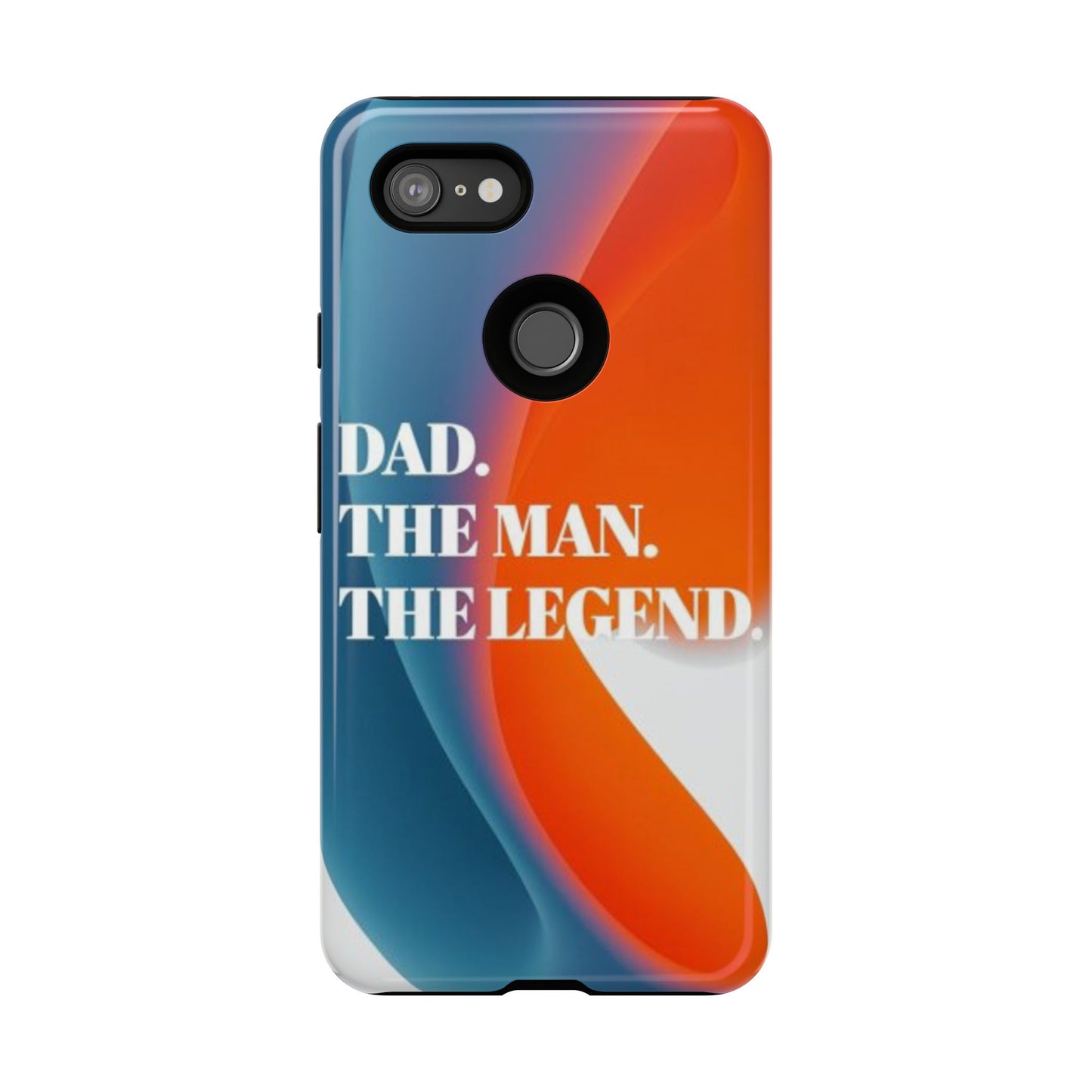"Dad. The Man. The Legend." Mobile Phone Case (orange)