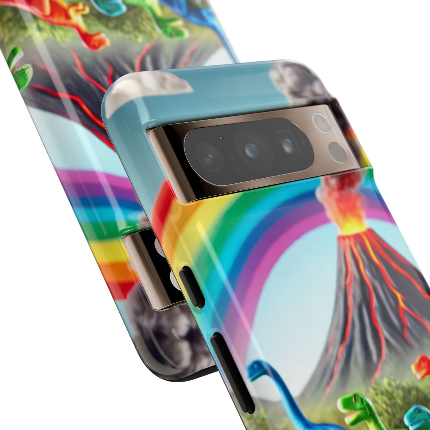 "Rainbow Dinosaurs" Mobile Phone Case