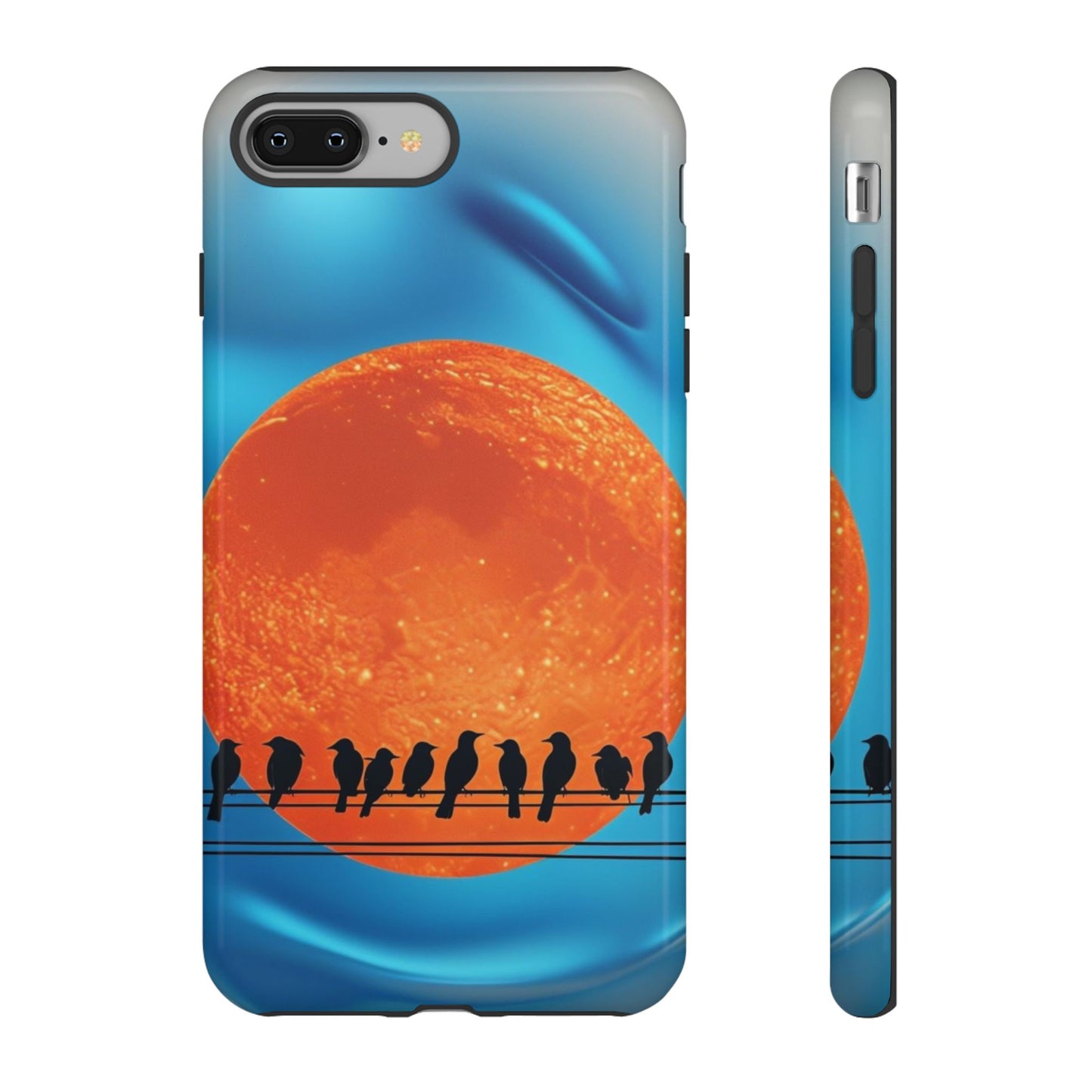 "The Feathered Assembly" Mobile Phone Case (orange)
