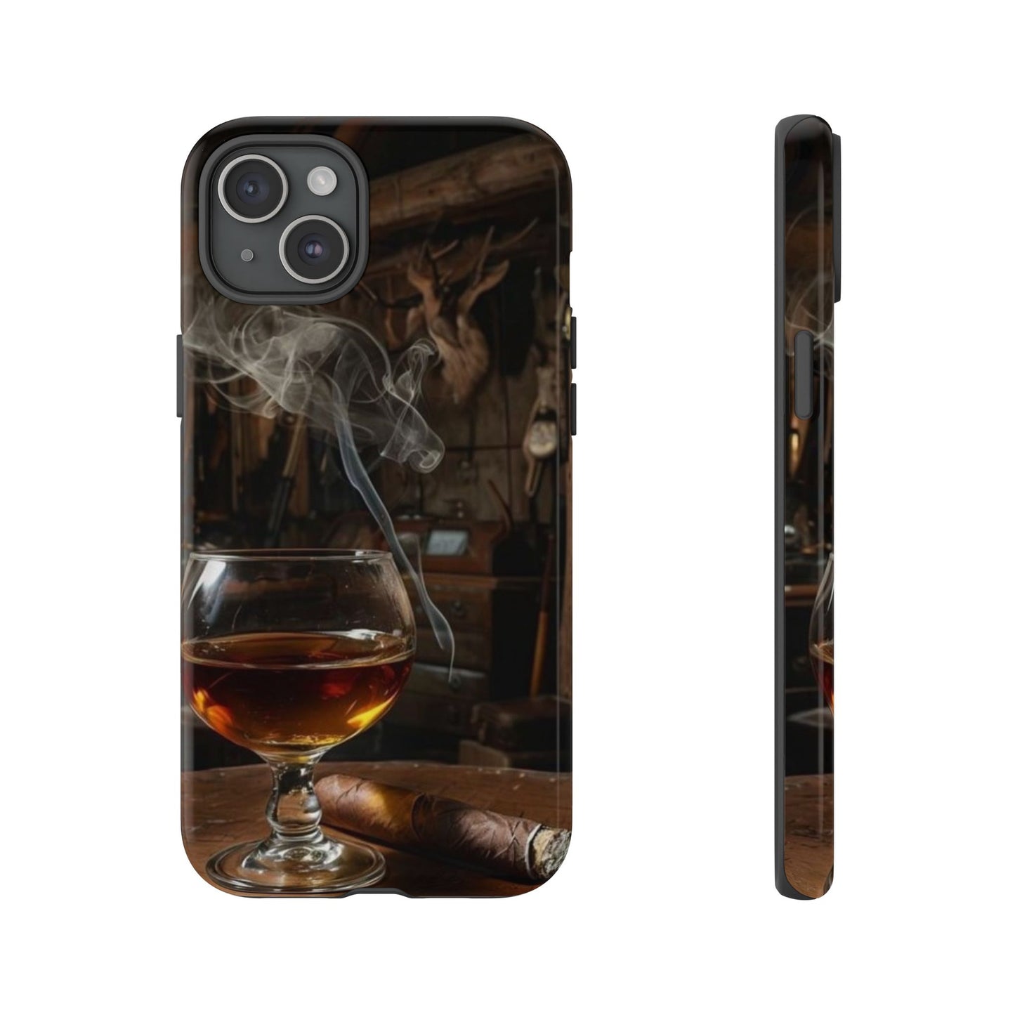 "Hot Whiskey and Cigar" Mobile Phone Case