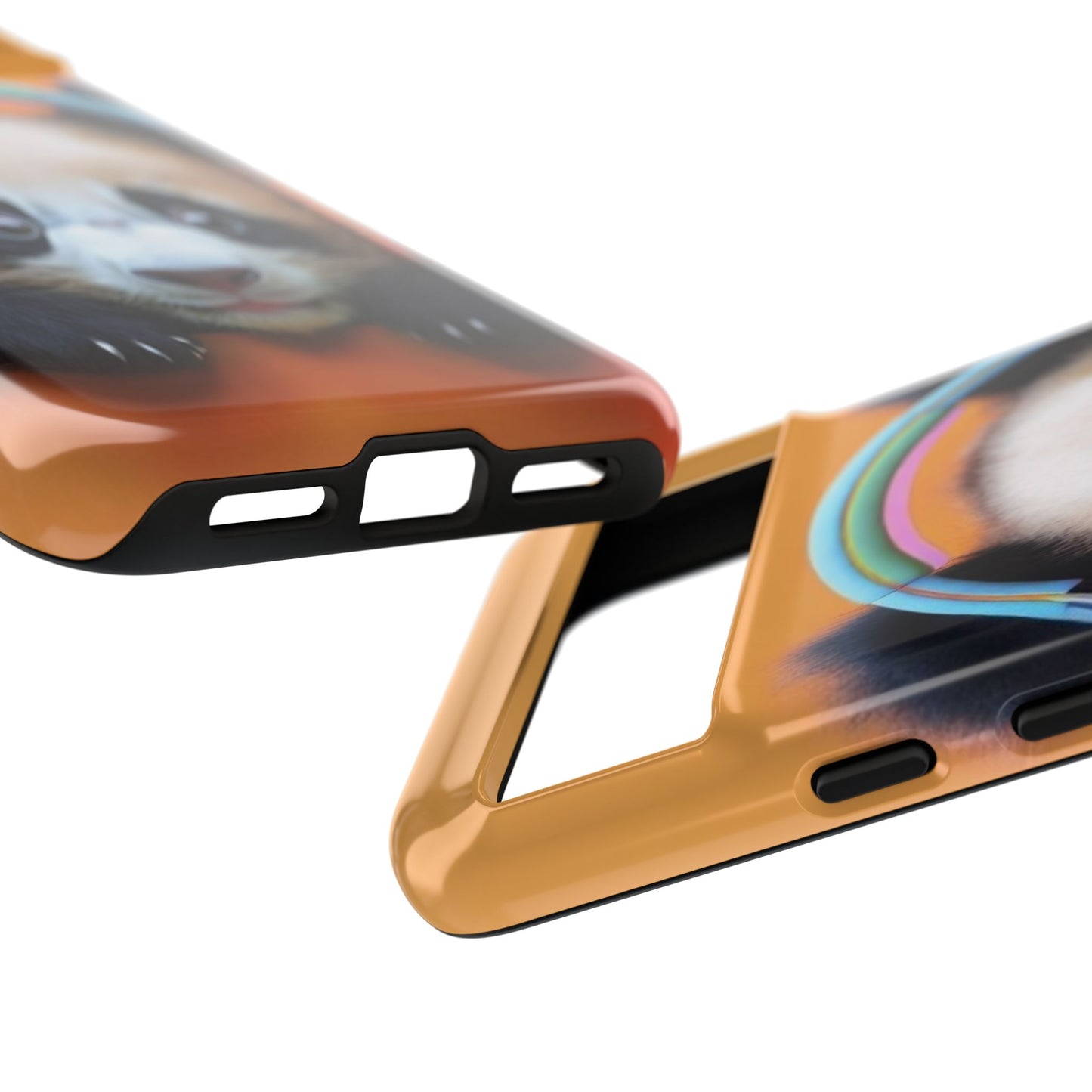 "Baby Panda wearing Headphones" Mobile Phone Case