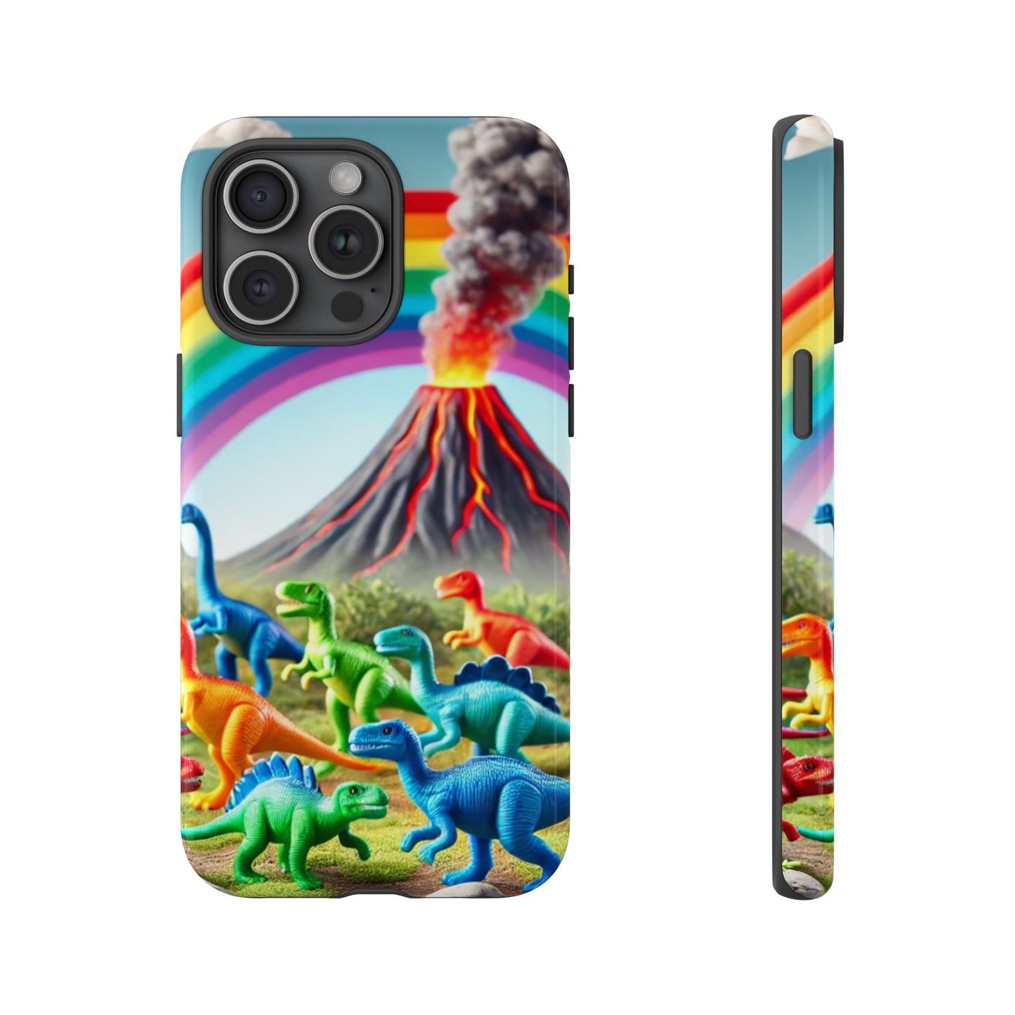 "Rainbow Dinosaurs" Mobile Phone Case