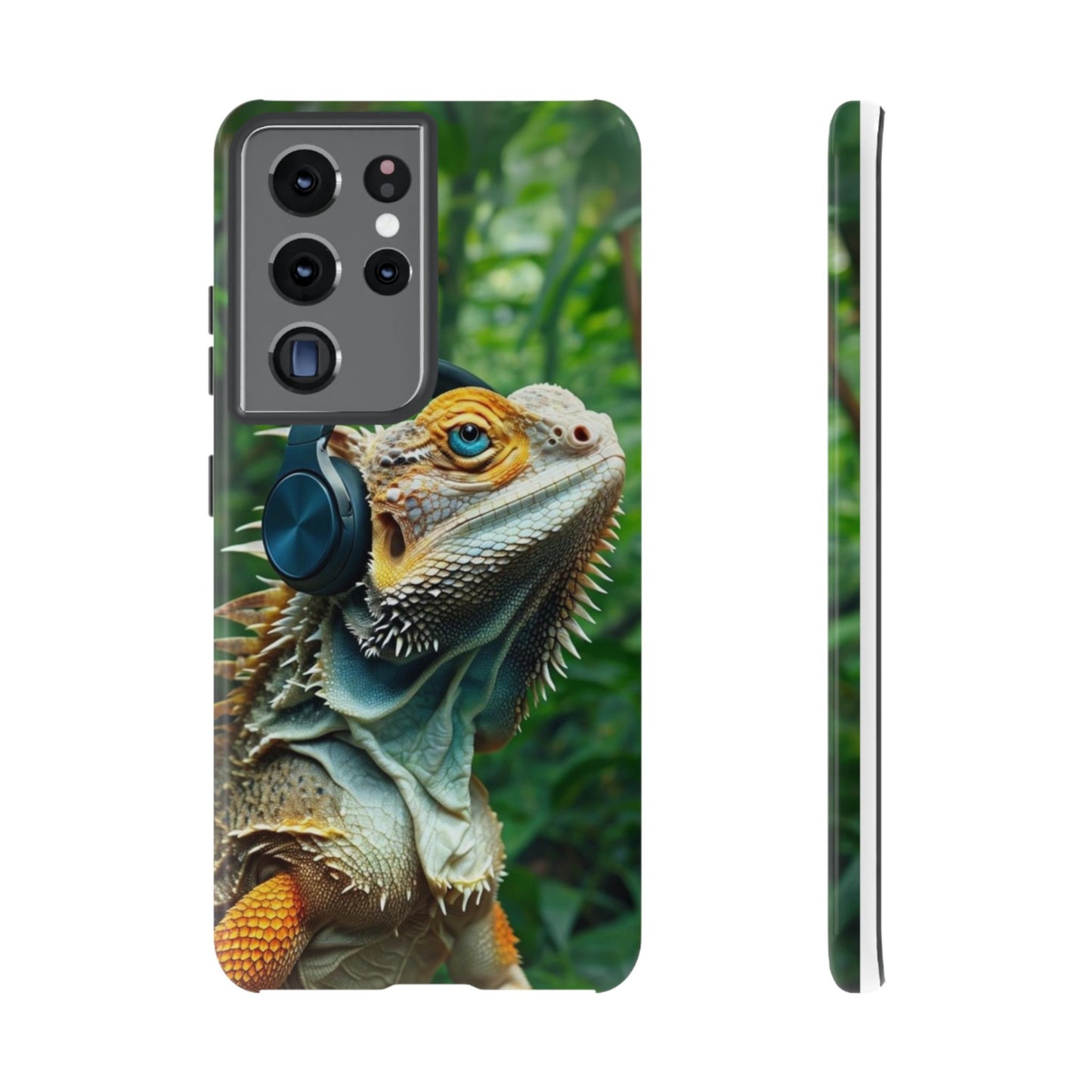 "Bearded Dragon - Jungle Beats" Mobile Phone Case