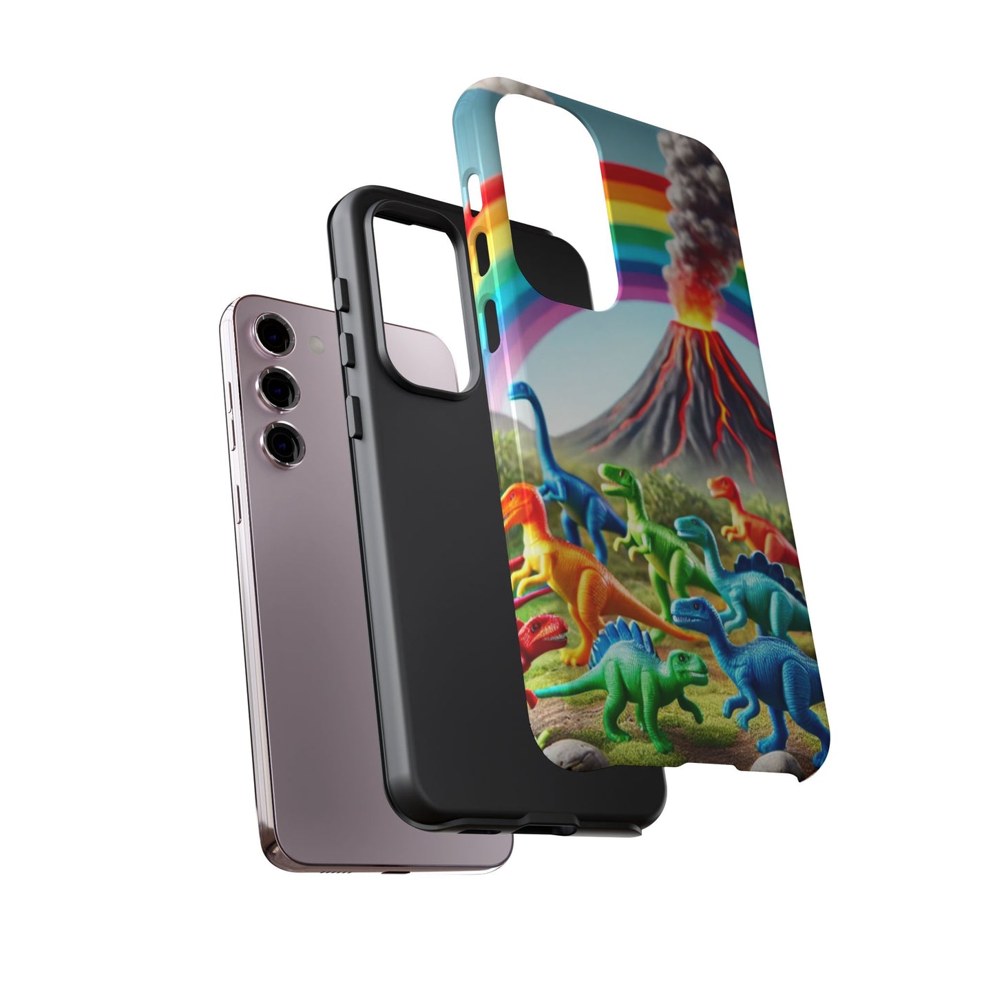 "Rainbow Dinosaurs" Mobile Phone Case