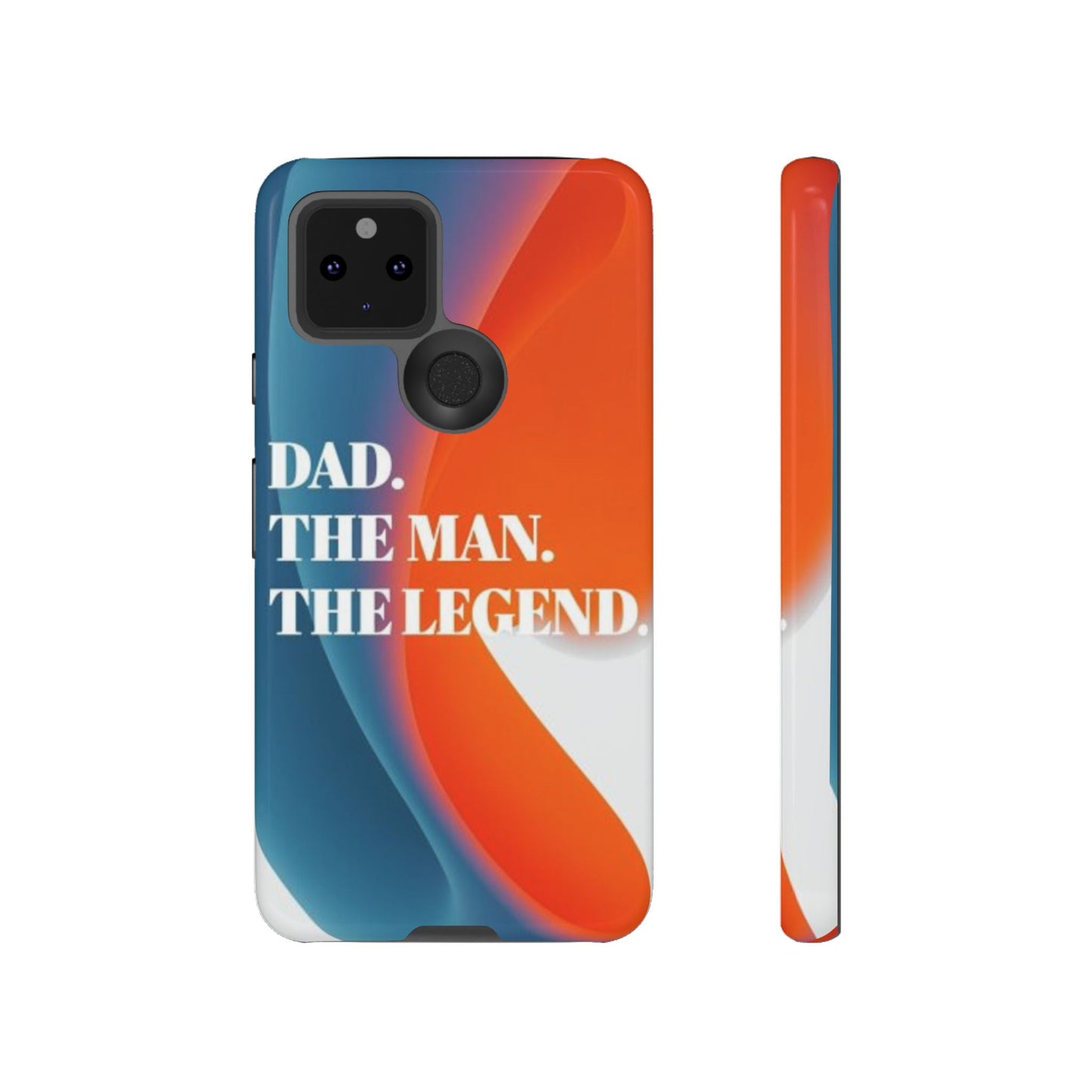 "Dad. The Man. The Legend." Mobile Phone Case (orange)