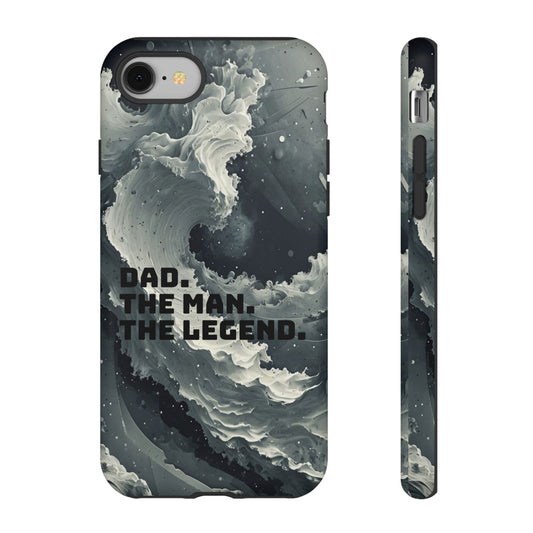"Dad. The Man. The Legend" Mobile Phone Case (grey)