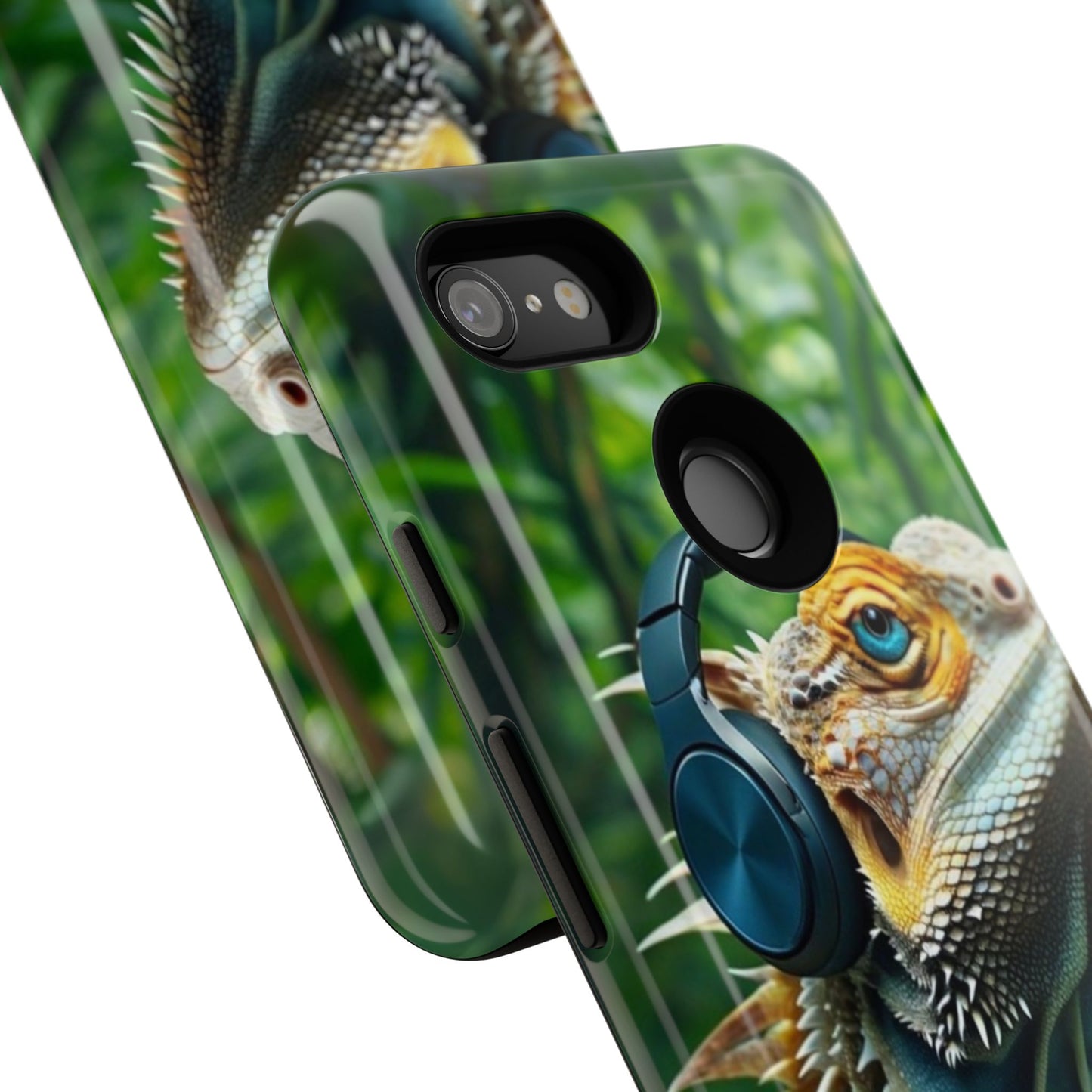 "Bearded Dragon - Jungle Beats" Mobile Phone Case