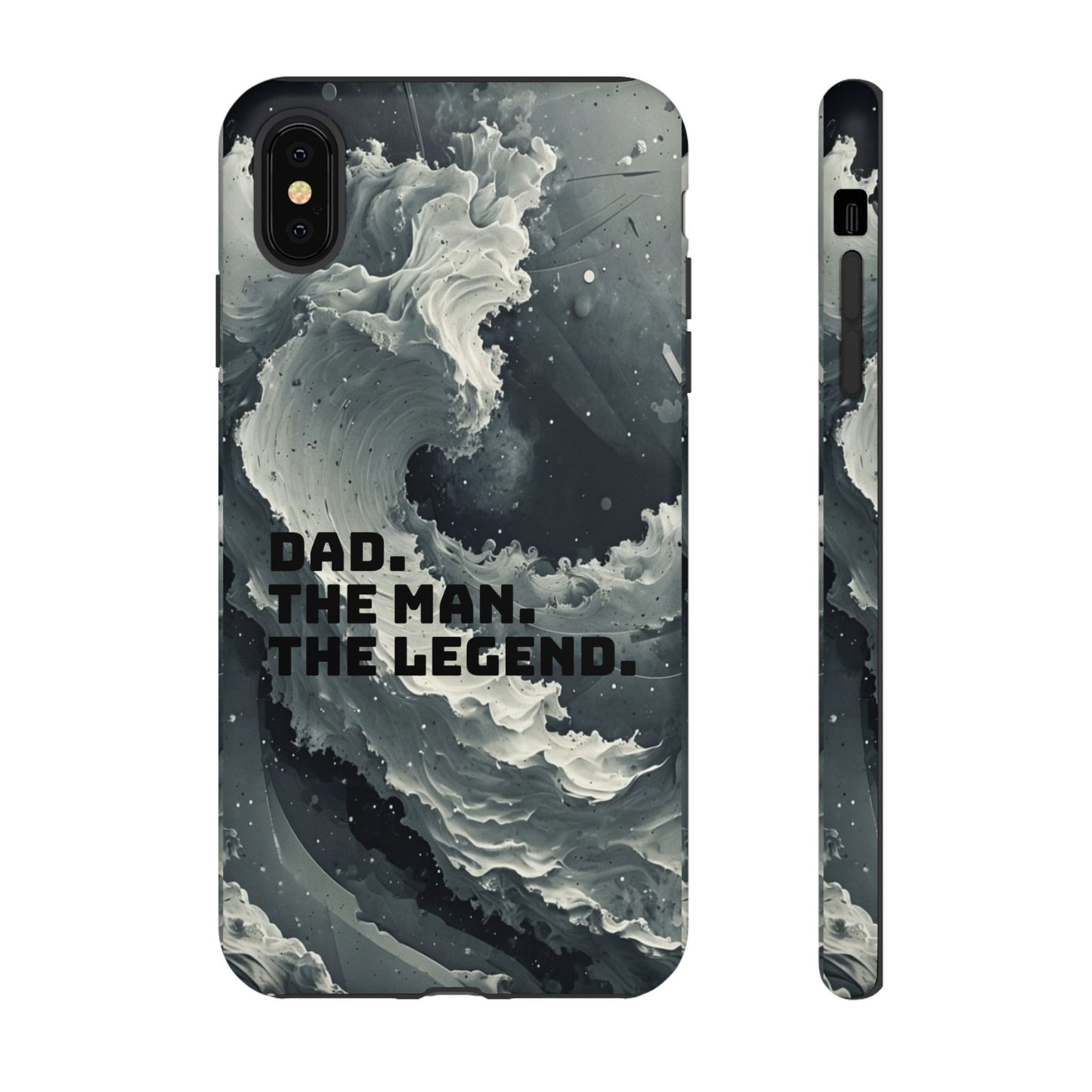 "Dad. The Man. The Legend" Mobile Phone Case (grey)