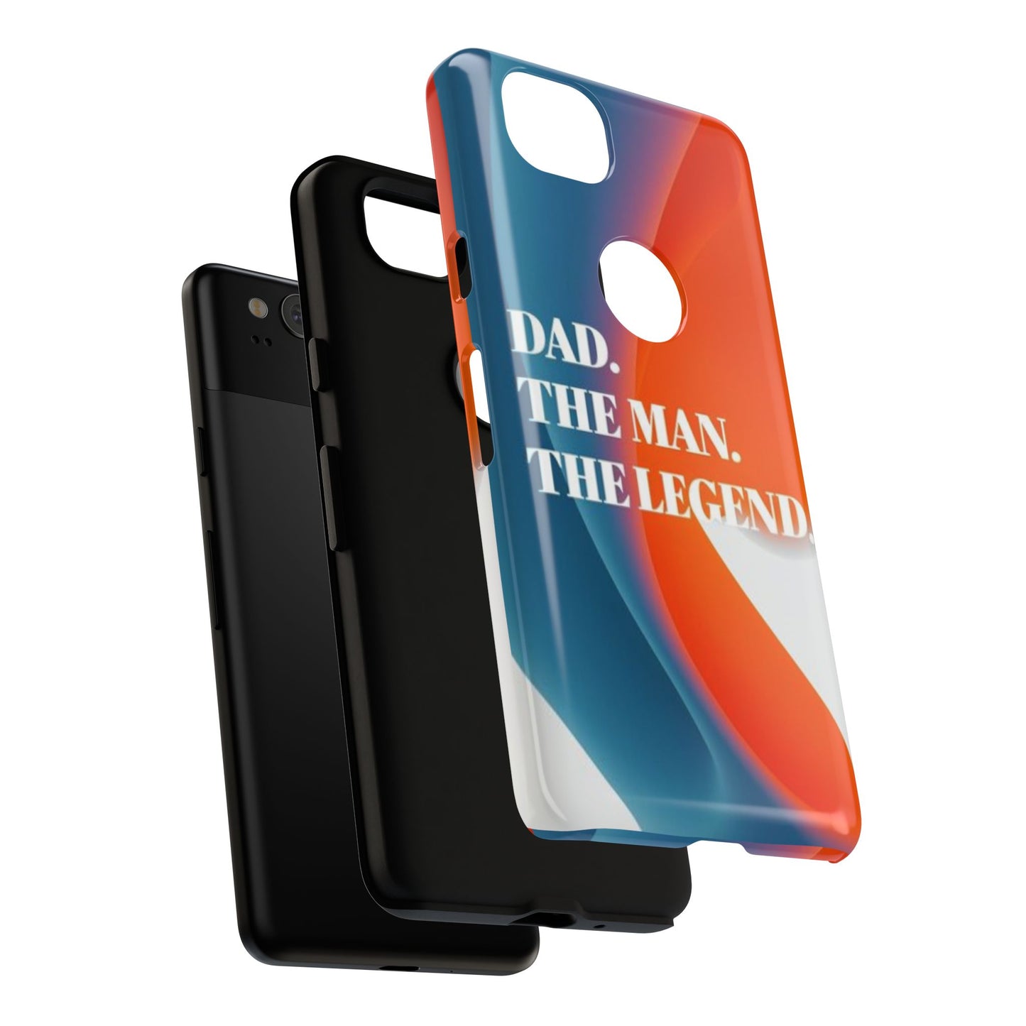 "Dad. The Man. The Legend." Mobile Phone Case (orange)