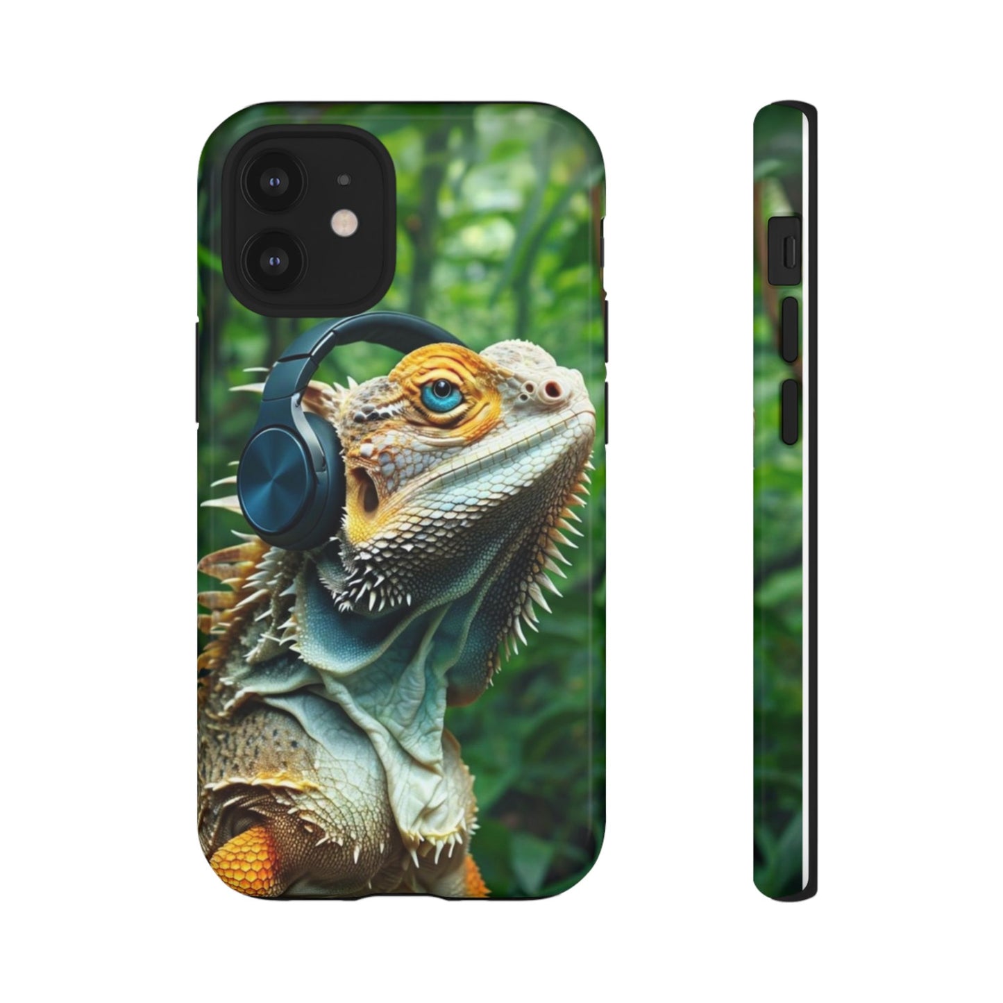 "Bearded Dragon - Jungle Beats" Mobile Phone Case