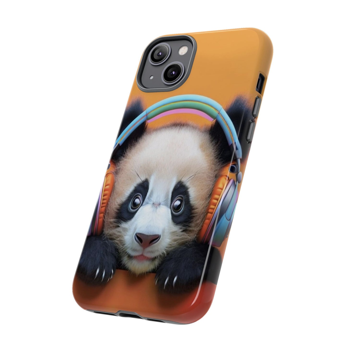 "Baby Panda wearing Headphones" Mobile Phone Case
