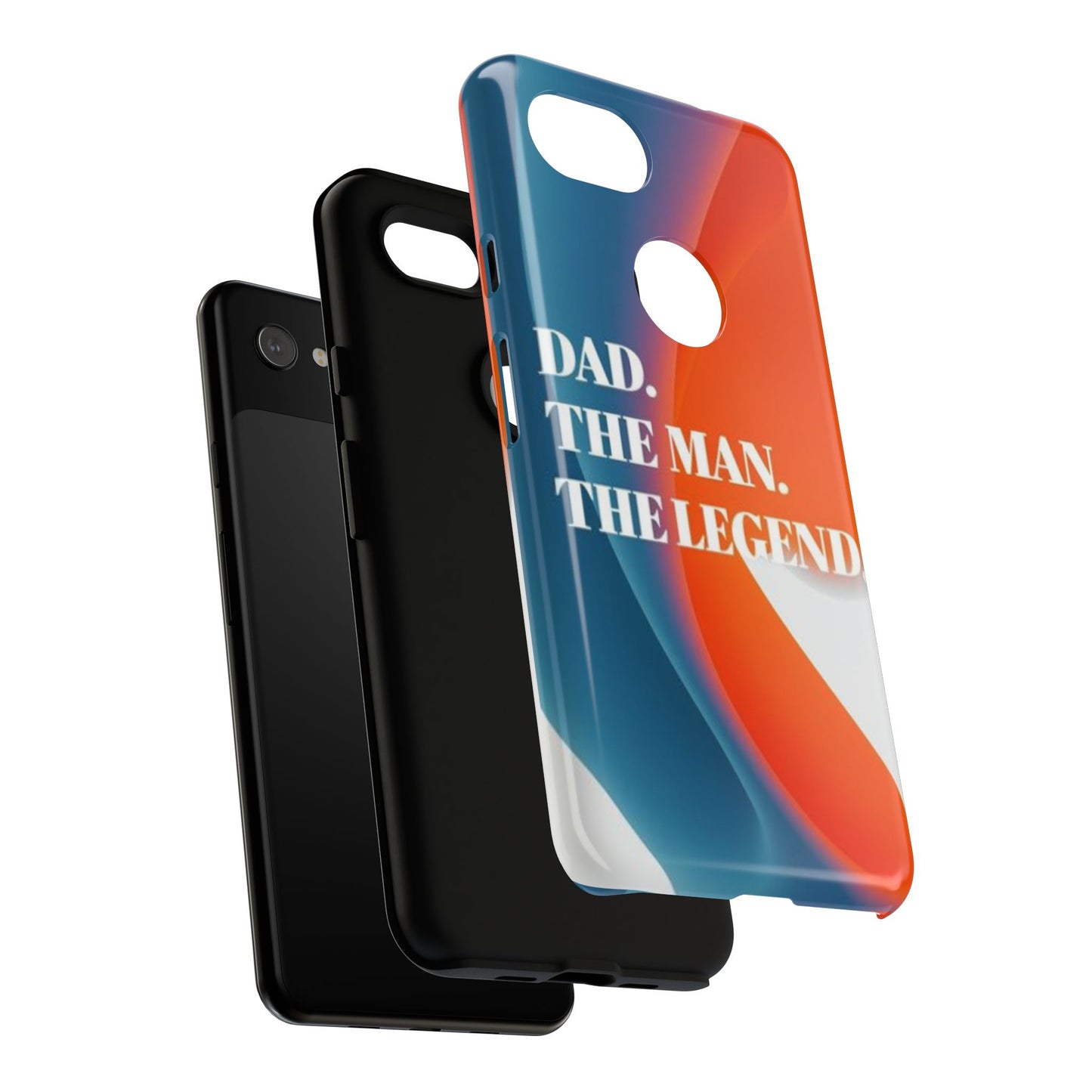 "Dad. The Man. The Legend." Mobile Phone Case (orange)