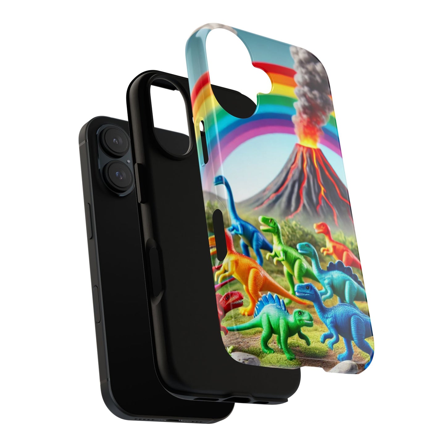 "Rainbow Dinosaurs" Mobile Phone Case