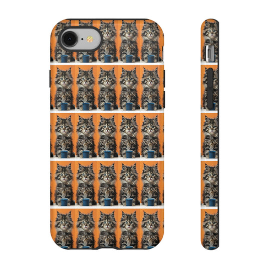 "Bad Hair, Good Coffee - we all need balance" Mobile Phone Case