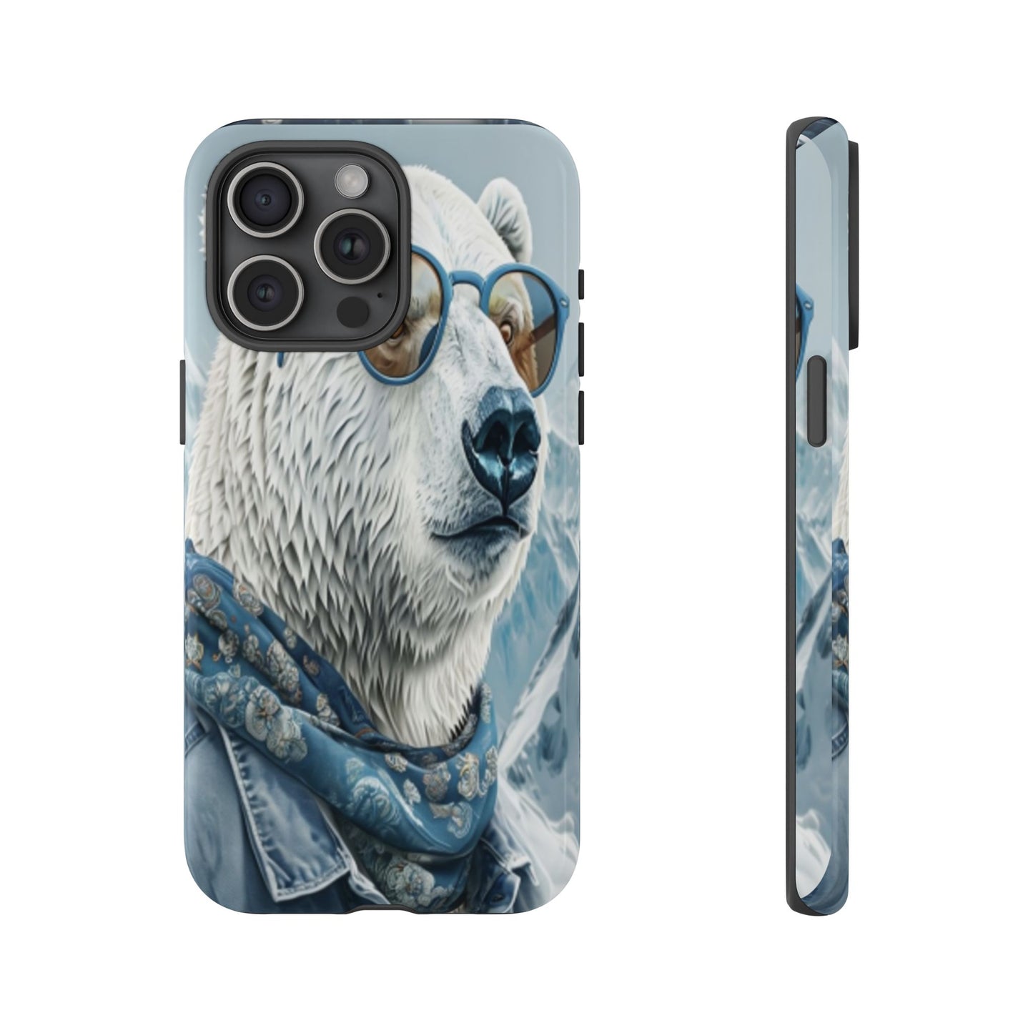 "Urban Zen Polar Bear" Mobile Phone Case (blue)