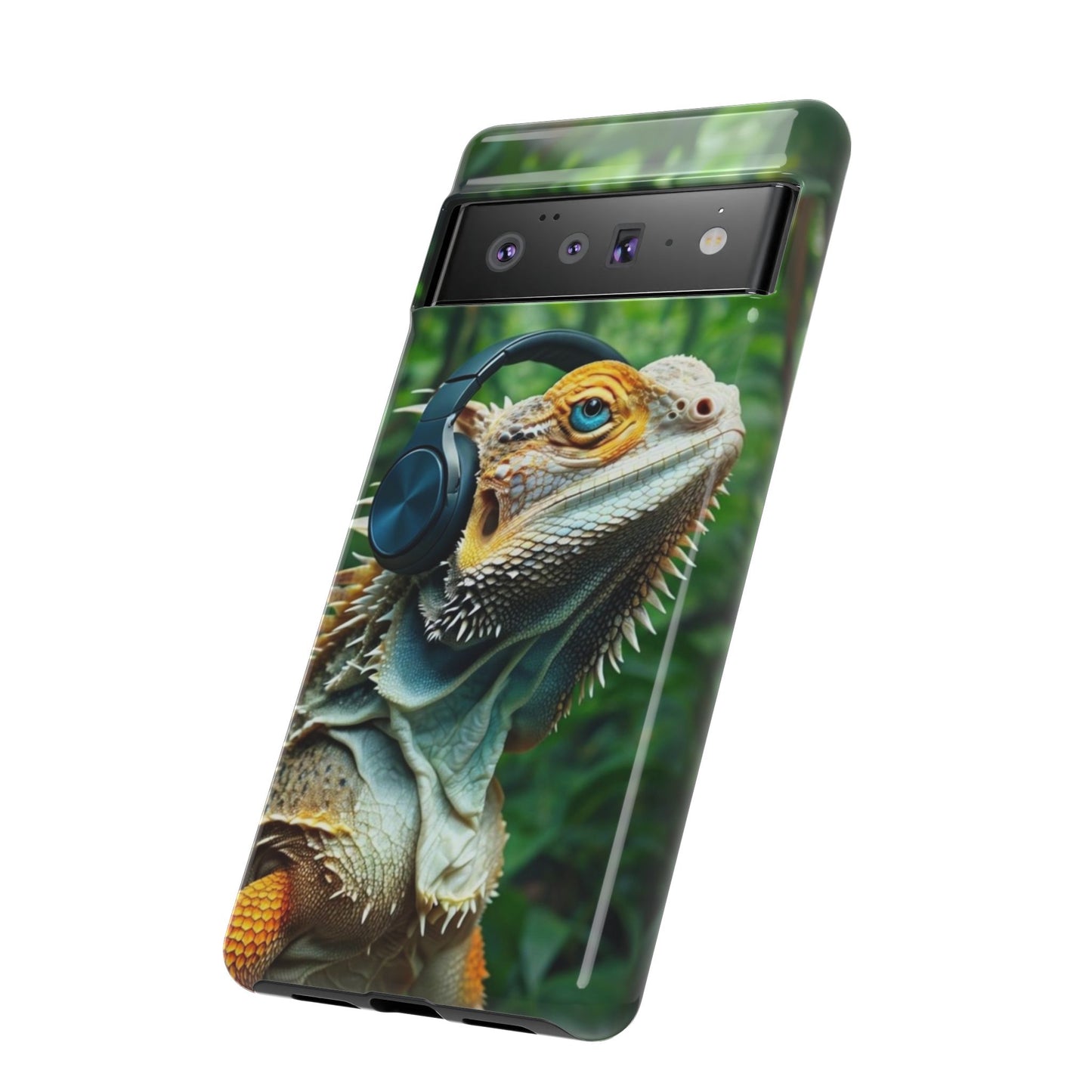 "Bearded Dragon - Jungle Beats" Mobile Phone Case