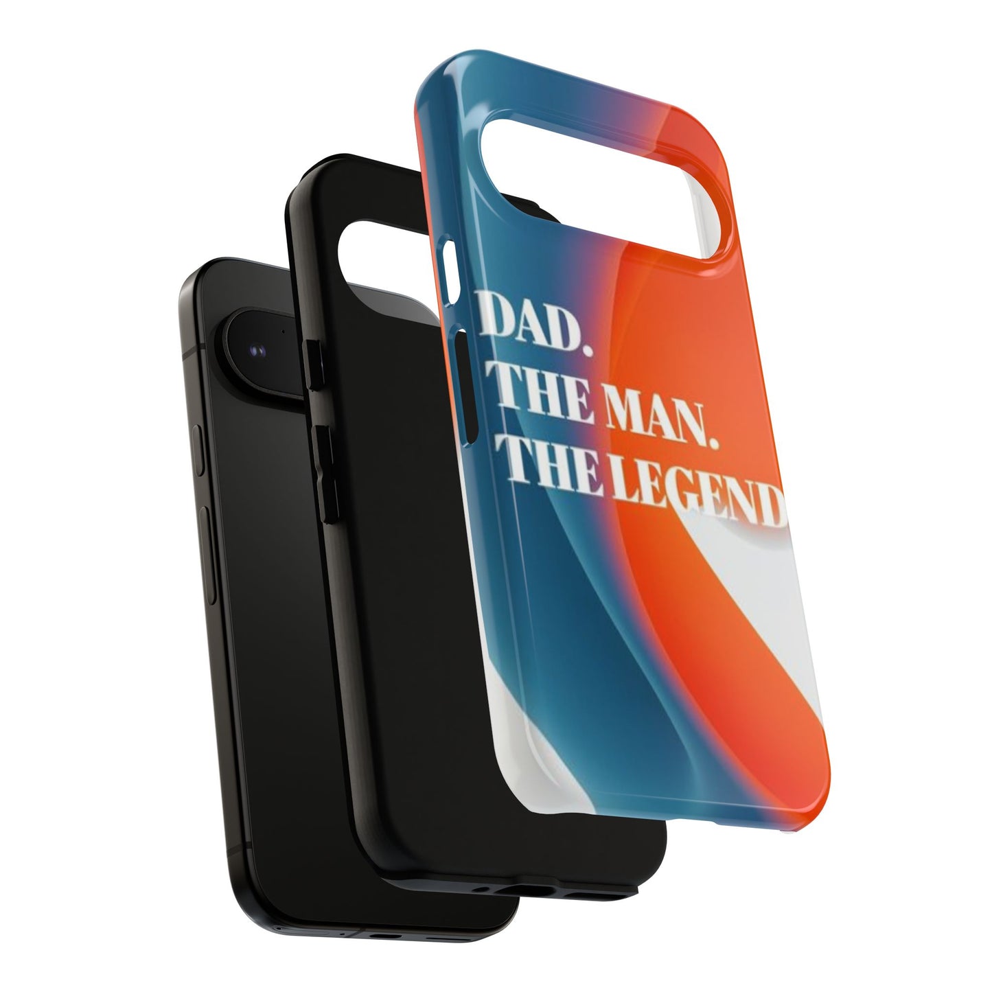 "Dad. The Man. The Legend." Mobile Phone Case (orange)