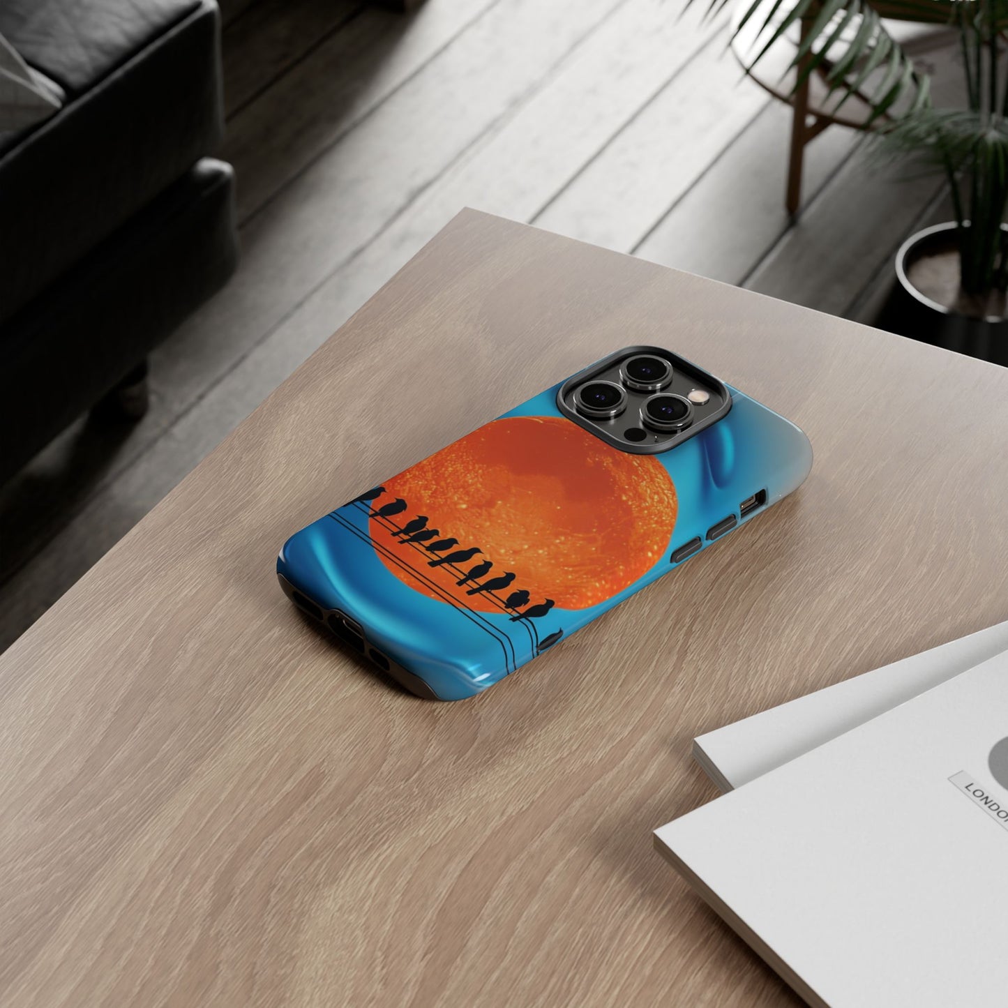 "The Feathered Assembly" Mobile Phone Case (orange)