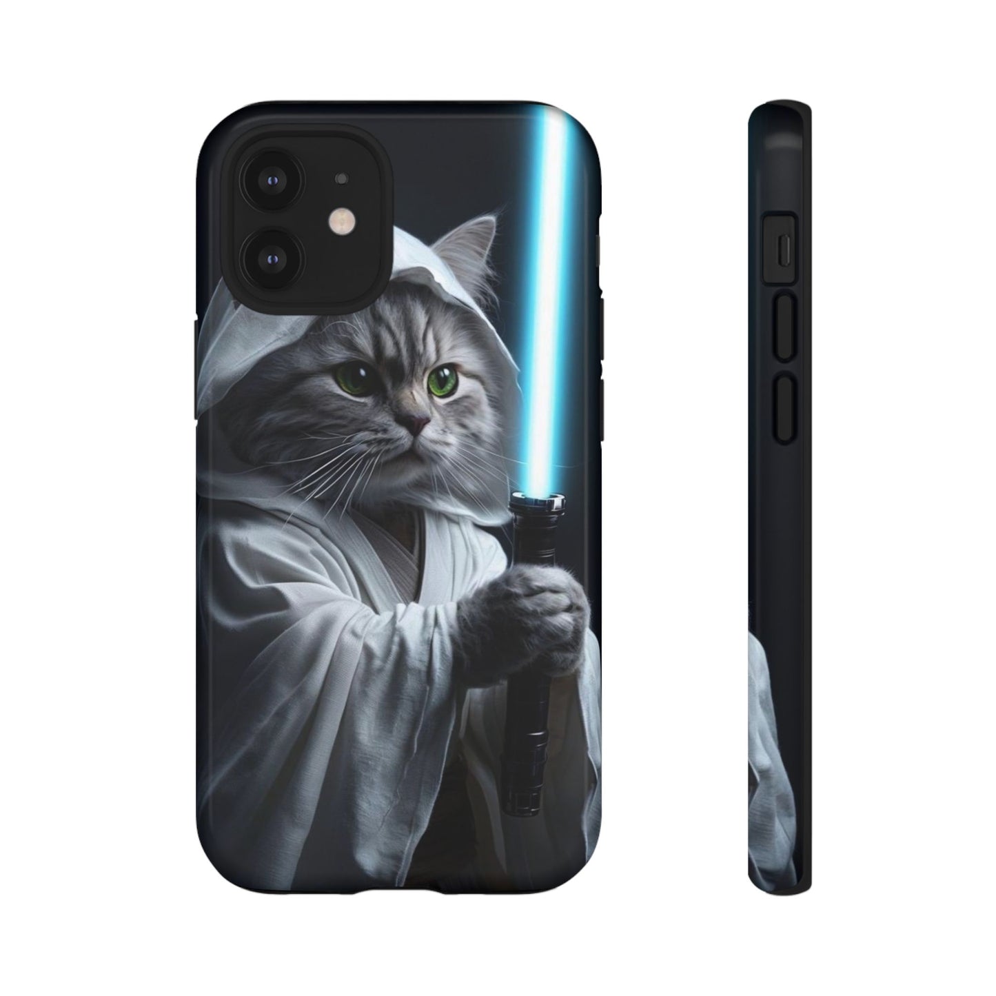 "Jedi Whisker" Mobile Phone Case (blue light sabre)