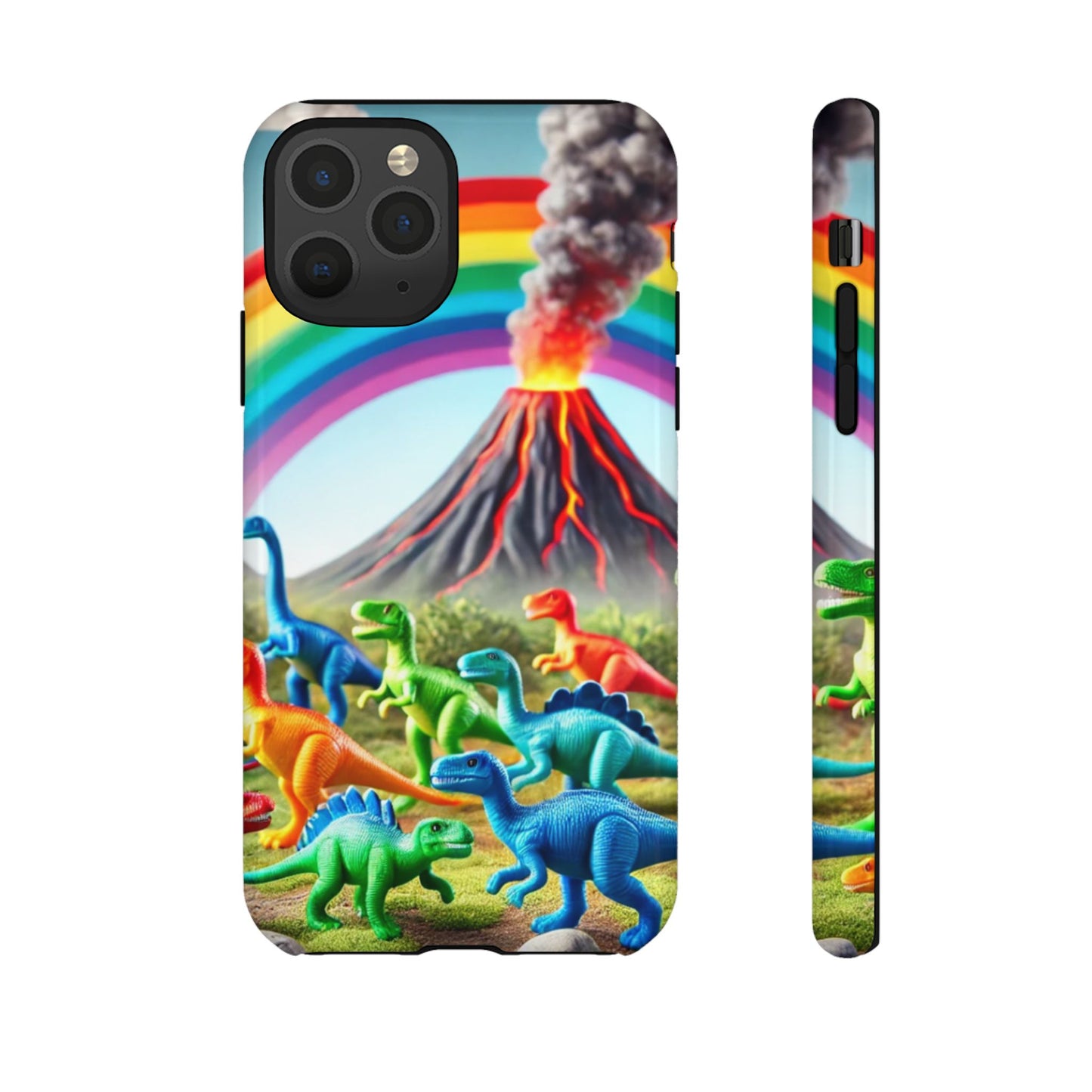 "Rainbow Dinosaurs" Mobile Phone Case