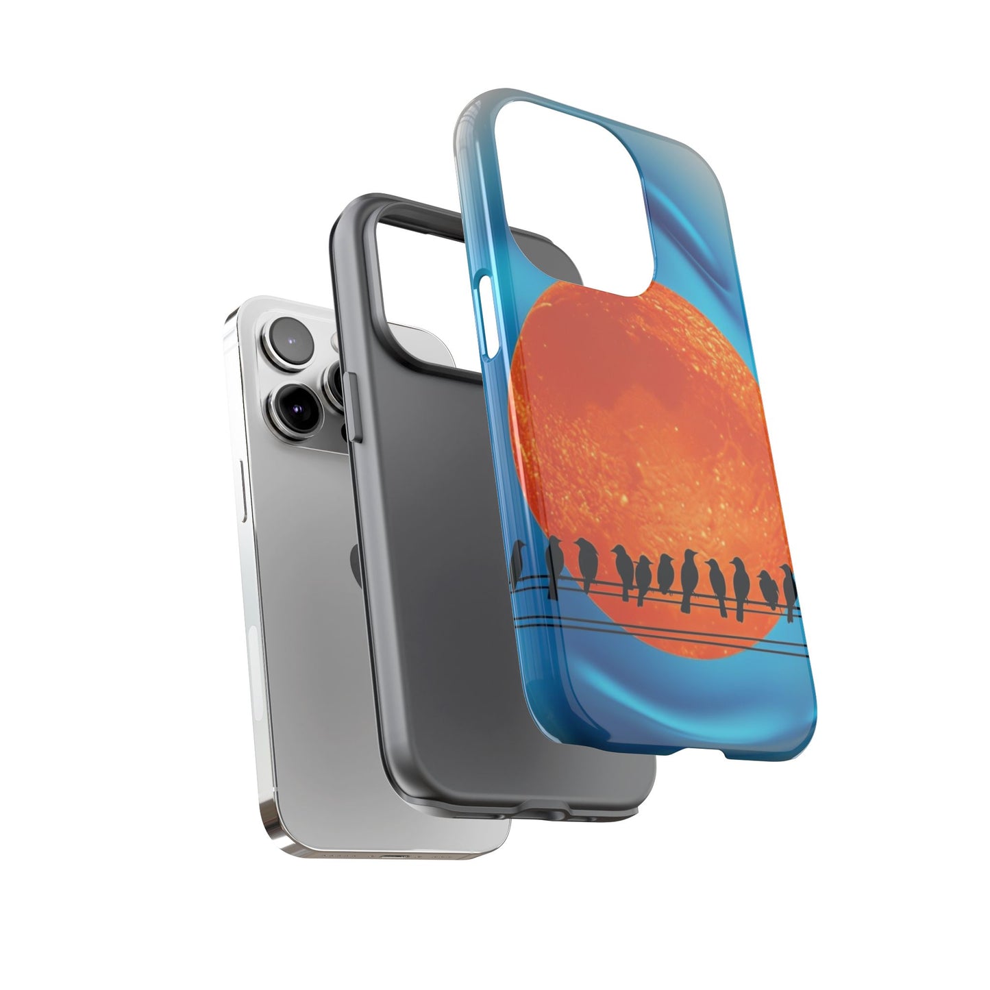 "The Feathered Assembly" Mobile Phone Case (orange)