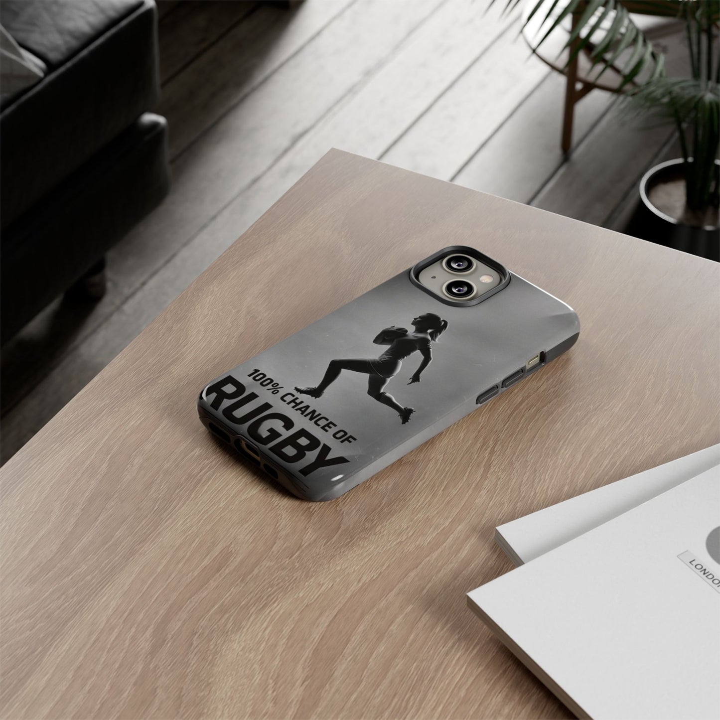 "Rain, Shine, Rugby" Mobile Phone Case