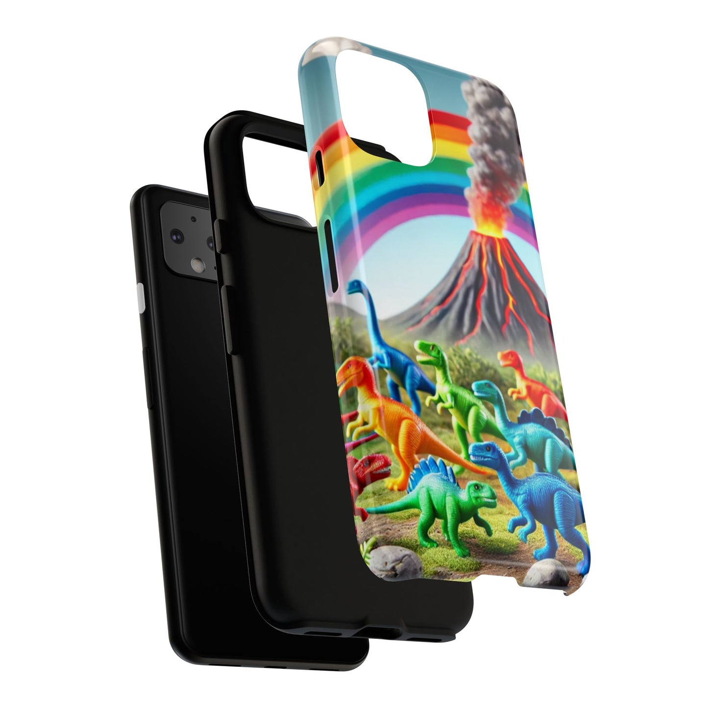 "Rainbow Dinosaurs" Mobile Phone Case