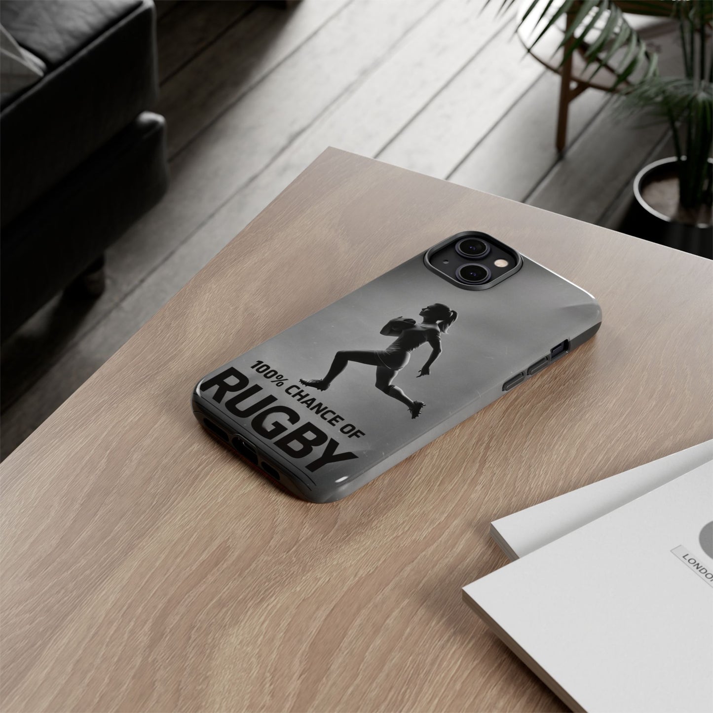 "Rain, Shine, Rugby" Mobile Phone Case