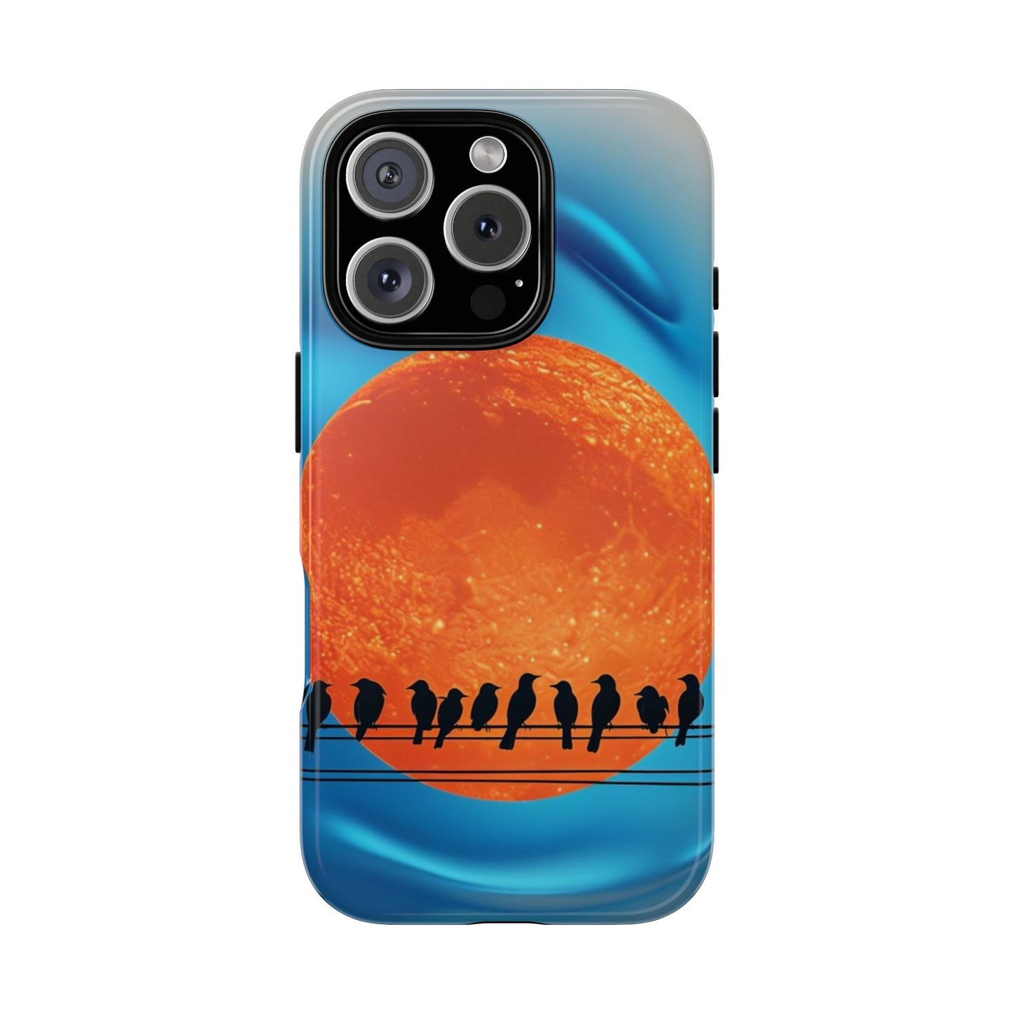"The Feathered Assembly" Mobile Phone Case (orange)