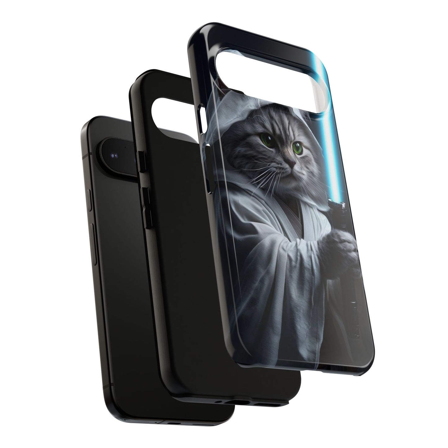 "Jedi Whisker" Mobile Phone Case (blue light sabre)