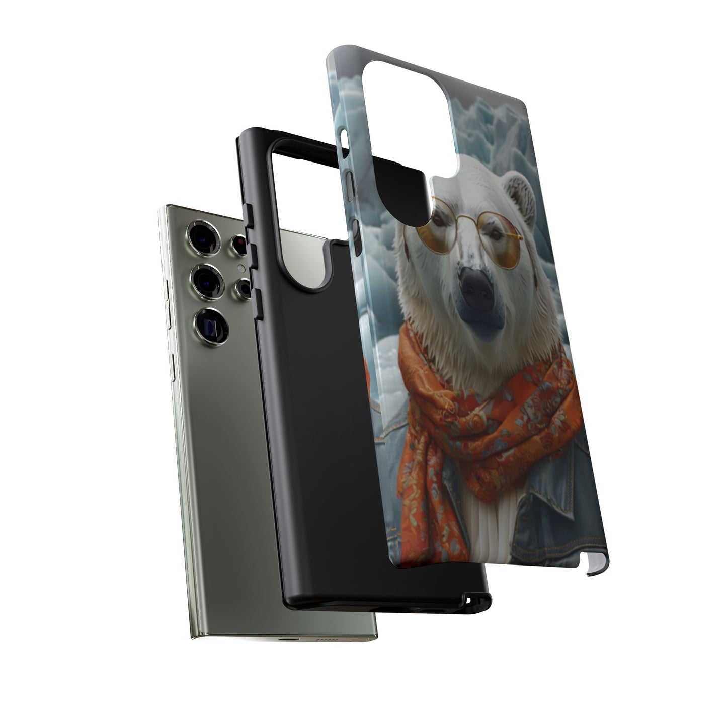 "Urban Zen Polar Bear" Mobile Phone Case