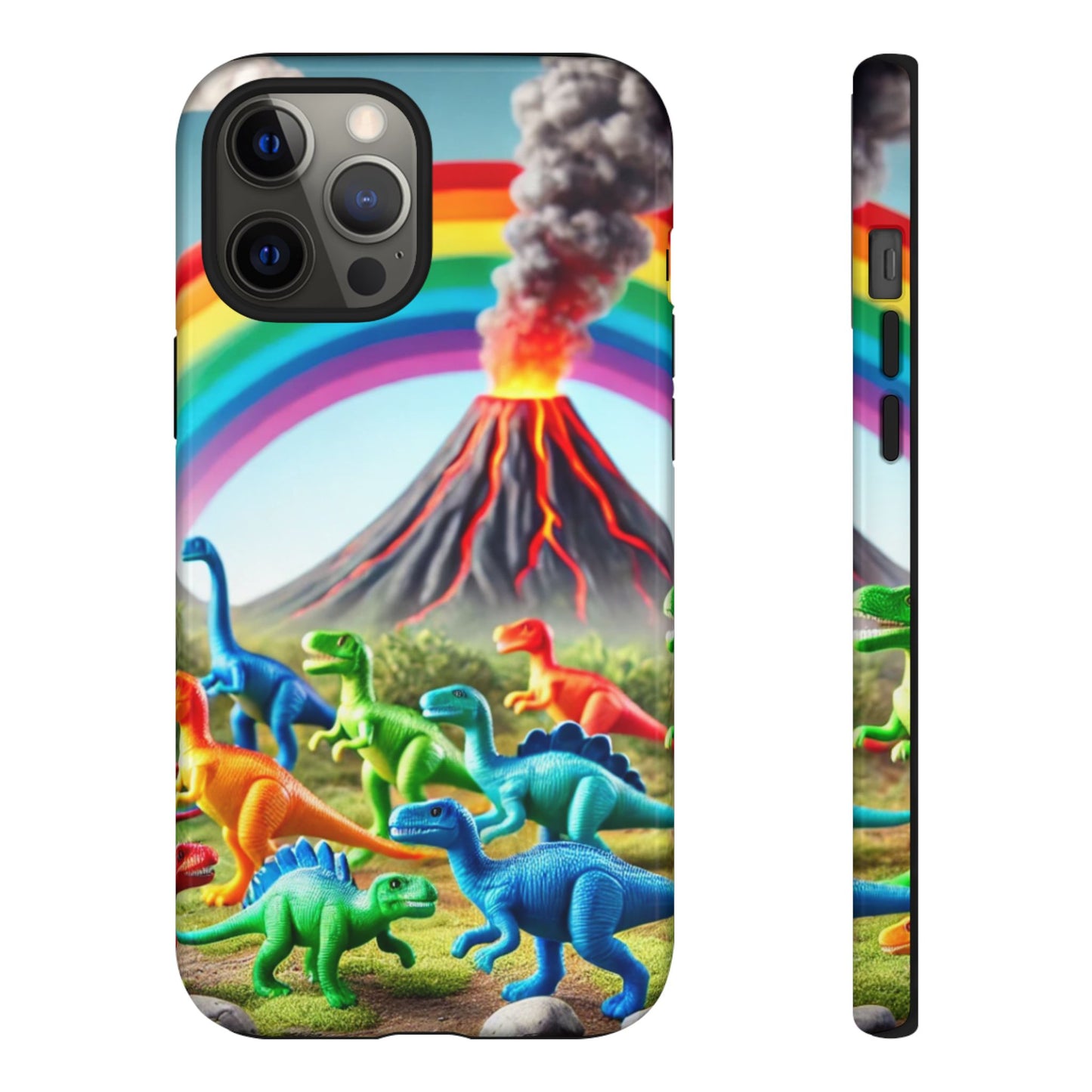 "Rainbow Dinosaurs" Mobile Phone Case