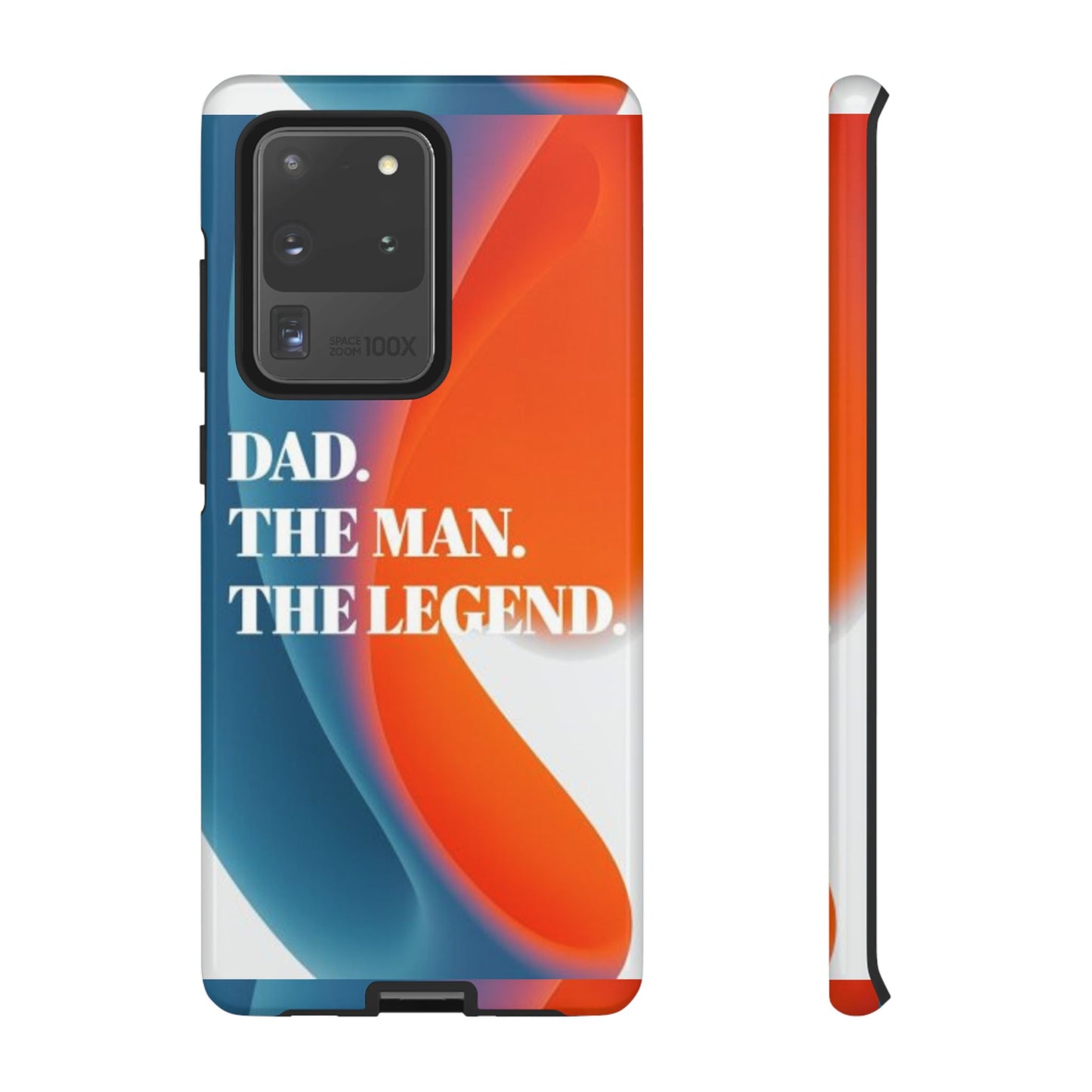 "Dad. The Man. The Legend." Mobile Phone Case (orange)
