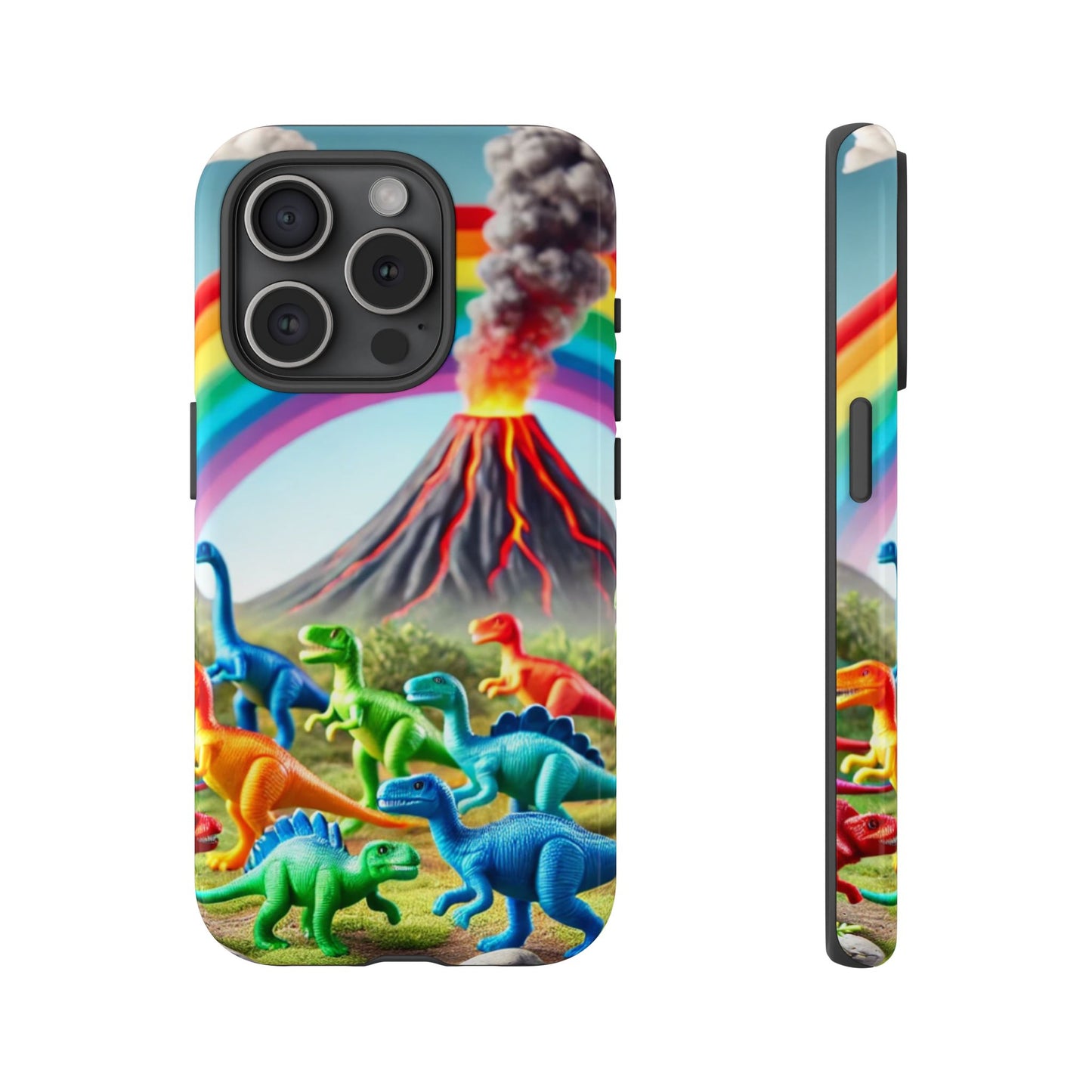 "Rainbow Dinosaurs" Mobile Phone Case
