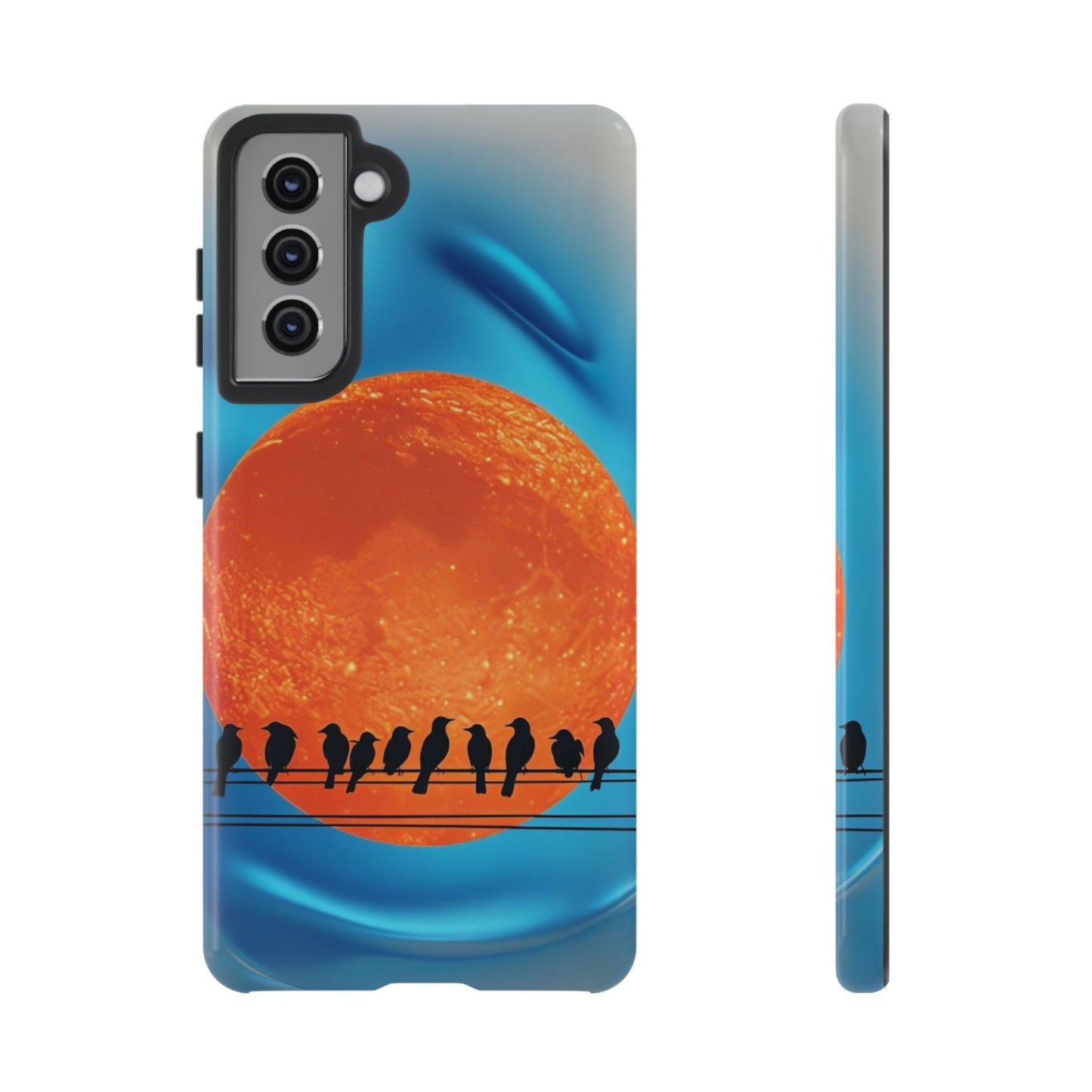 "The Feathered Assembly" Mobile Phone Case (orange)