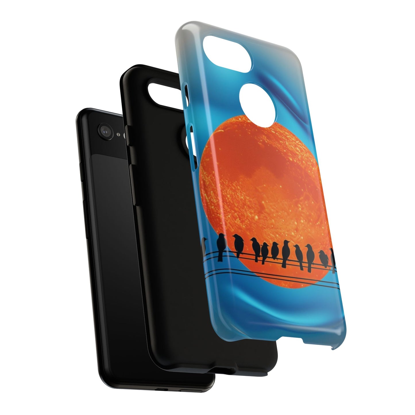 "The Feathered Assembly" Mobile Phone Case (orange)