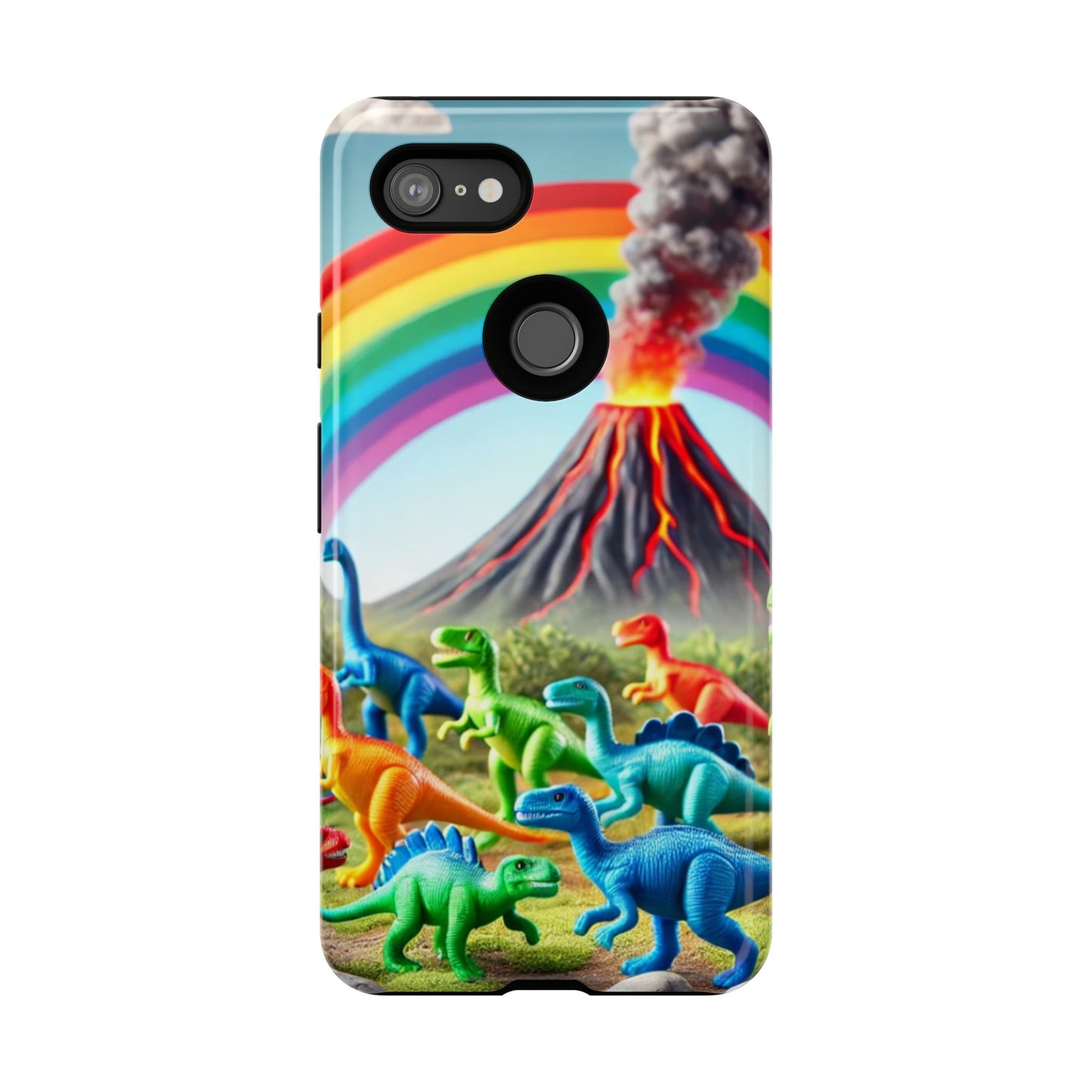 "Rainbow Dinosaurs" Mobile Phone Case