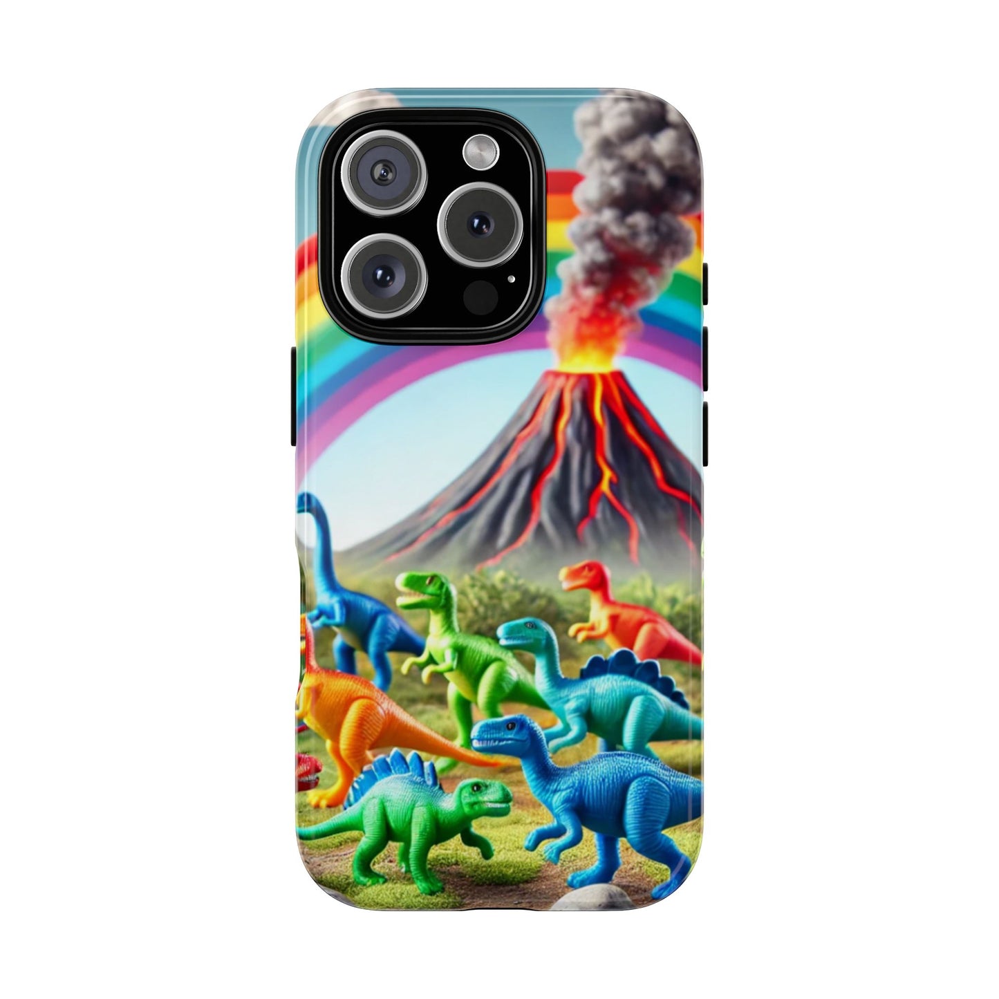 "Rainbow Dinosaurs" Mobile Phone Case