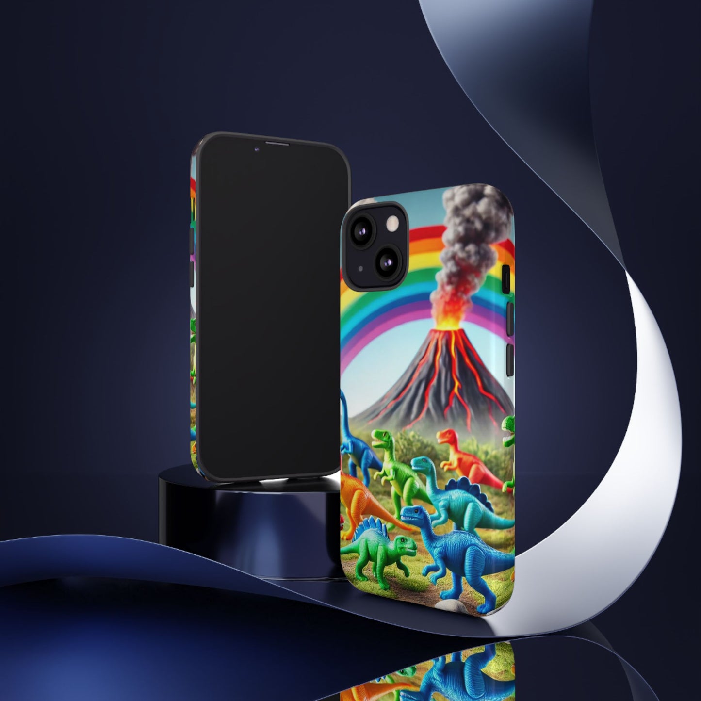 "Rainbow Dinosaurs" Mobile Phone Case