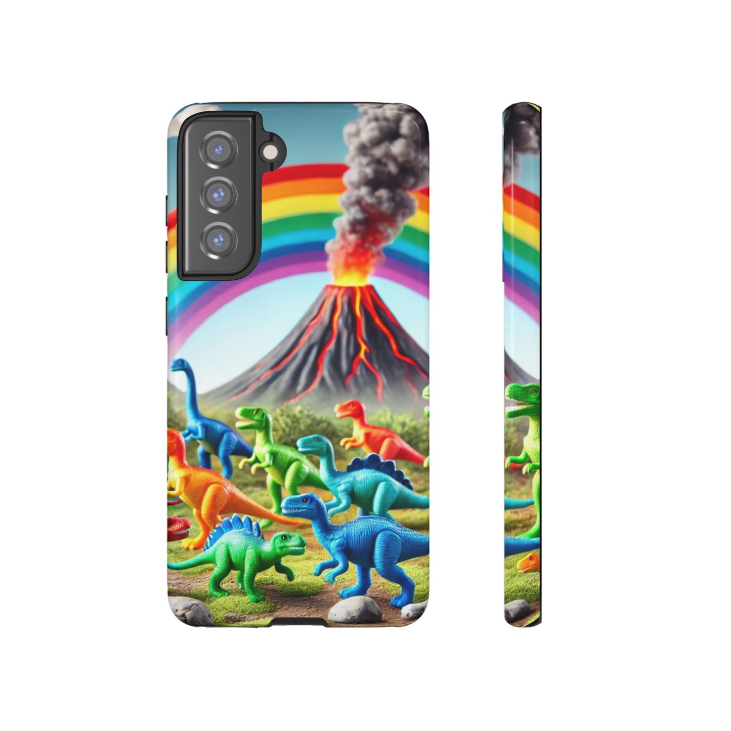 "Rainbow Dinosaurs" Mobile Phone Case