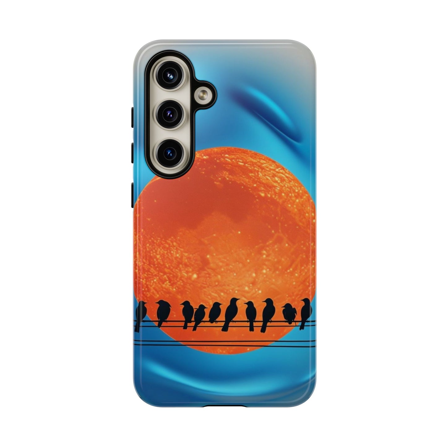"The Feathered Assembly" Mobile Phone Case (orange)
