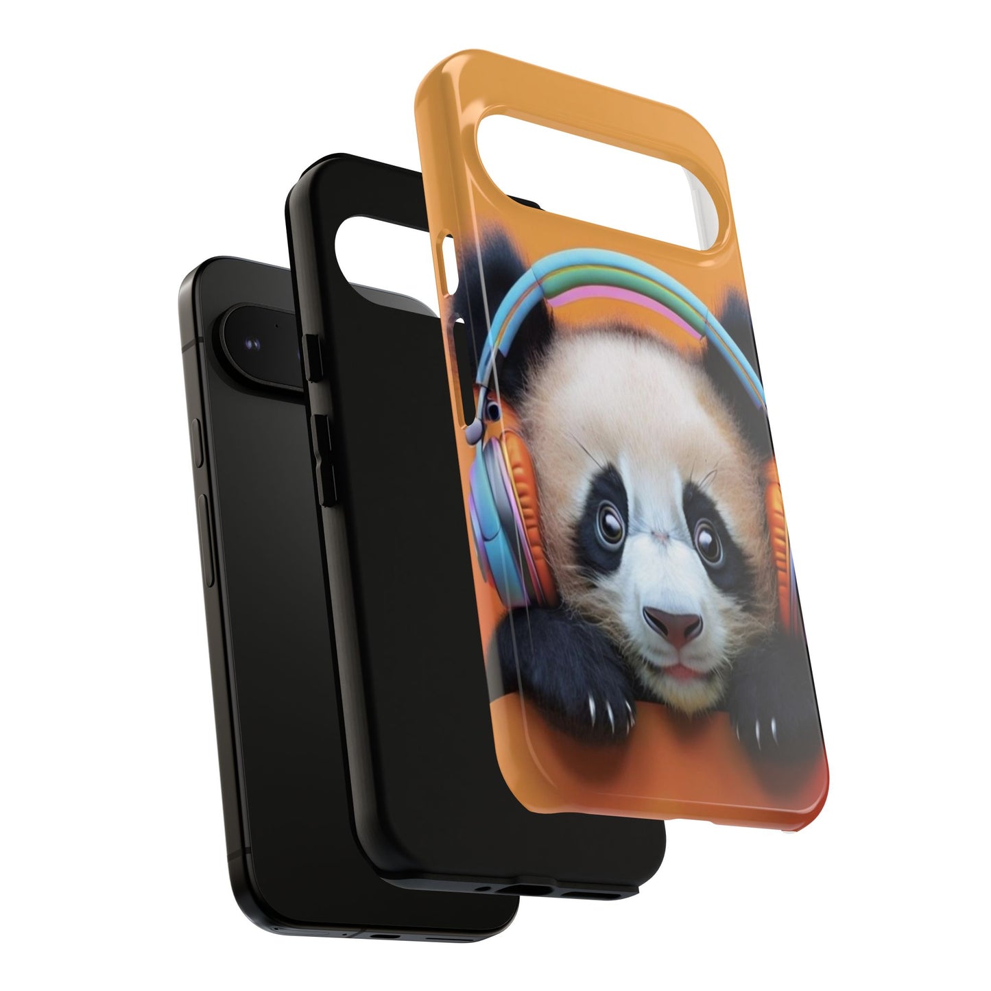"Baby Panda wearing Headphones" Mobile Phone Case