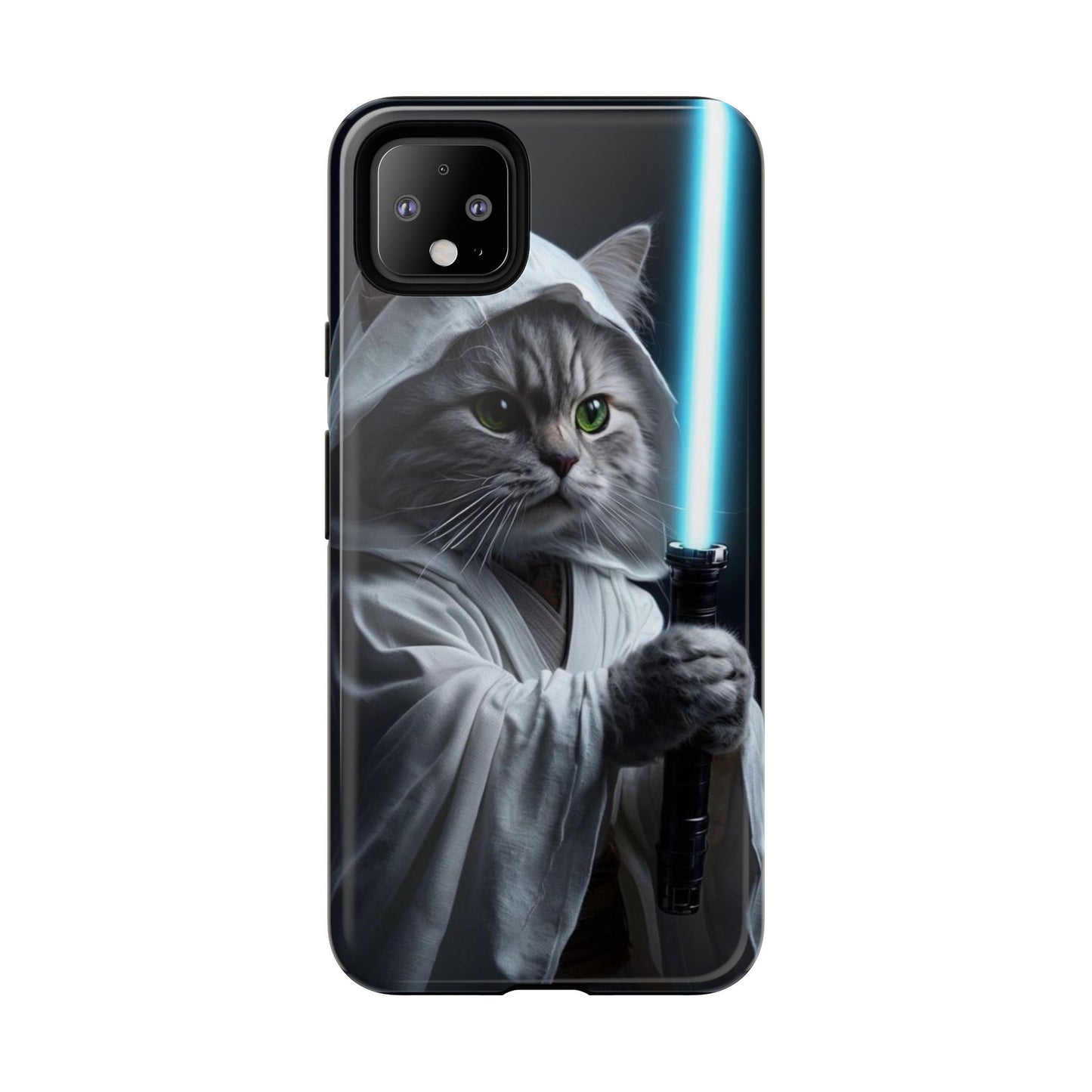 "Jedi Whisker" Mobile Phone Case (blue light sabre)